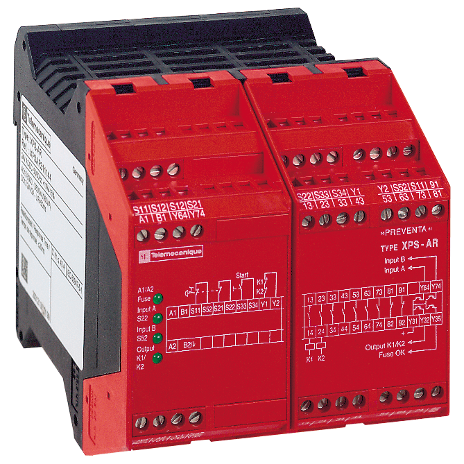 XPSAR311144 - module XPSAR - Emergency stop - 24 V AC DC Telemecanique