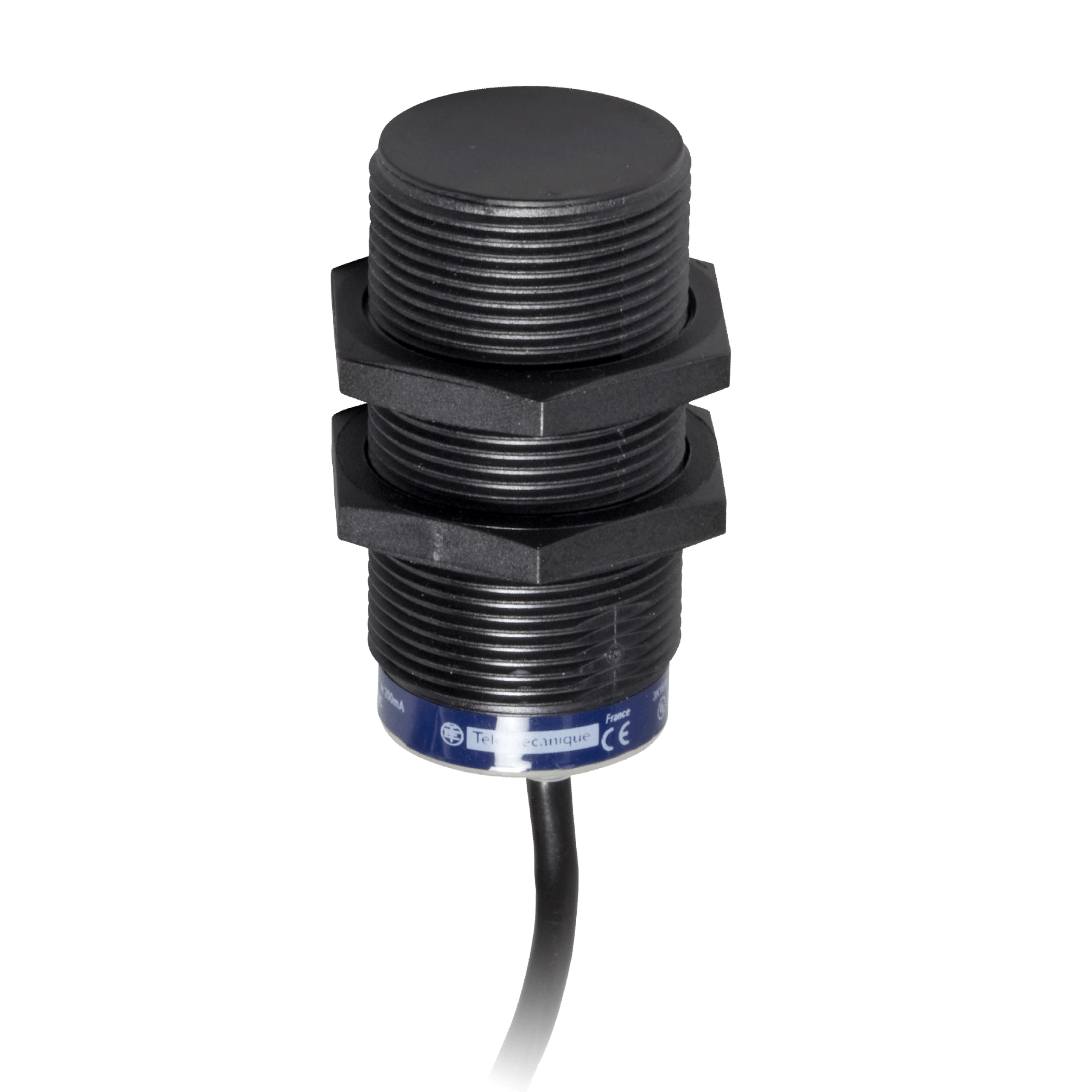 Inductive proximity sensors XS, inductive sensor XS4 M30, L53mm, PBT, Sn15mm, 12..24VDC, Cable 6m, Molex connector