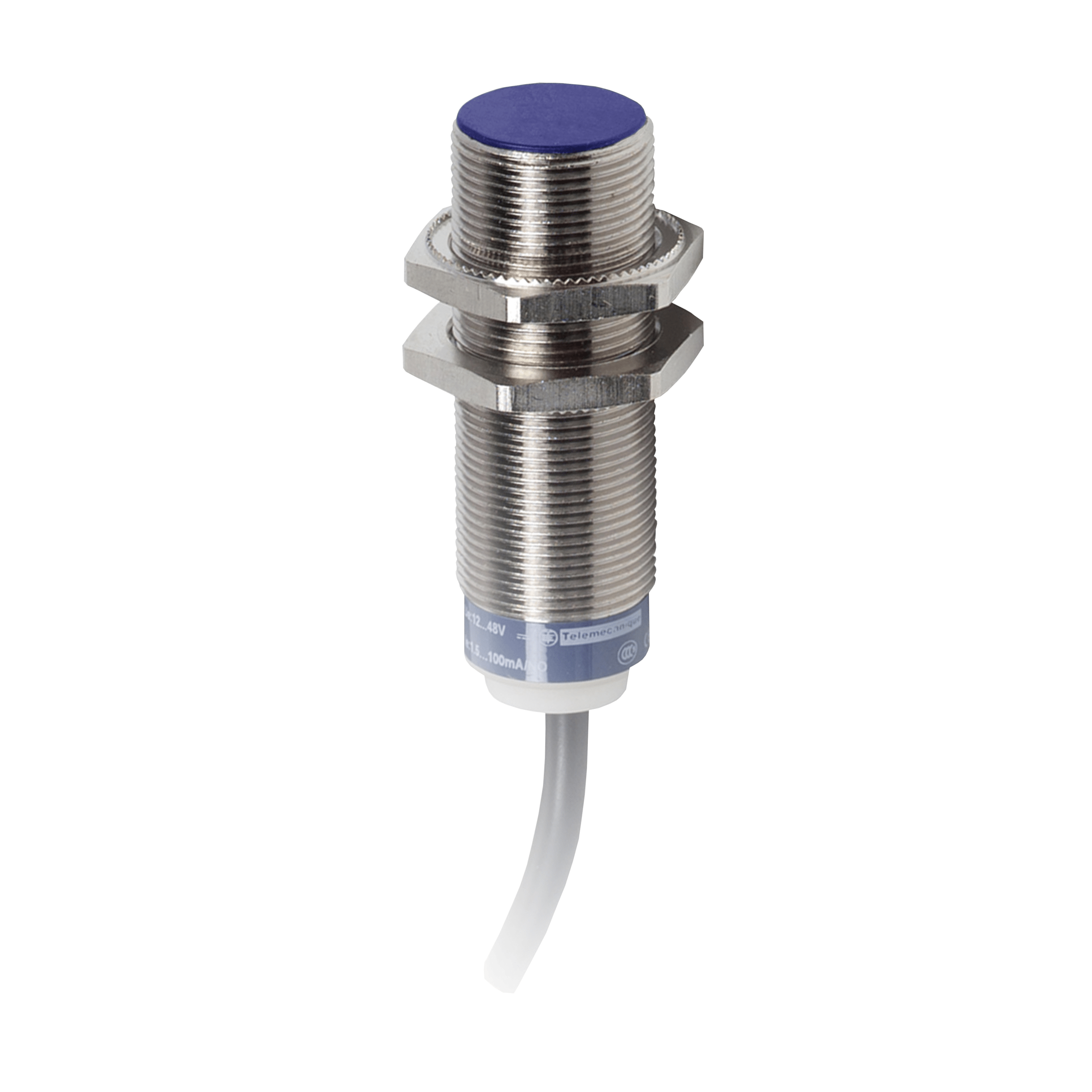 XS518B1DAL2 - Inductive proximity sensors XS, inductive sensor XS5 M18, L56mm, brass, Sn5mm, 12..48VDC, cable 2m Telemecanique Sensors