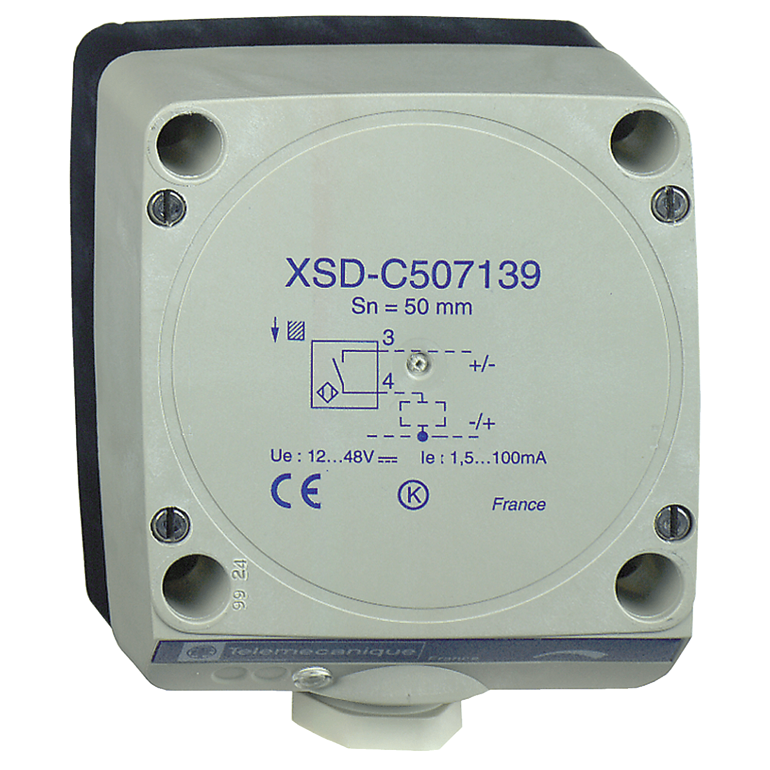 Inductive proximity sensors XS, inductive sensor XSD 80x80x40, plastic, Sn60mm, 12...48 VDC, terminals