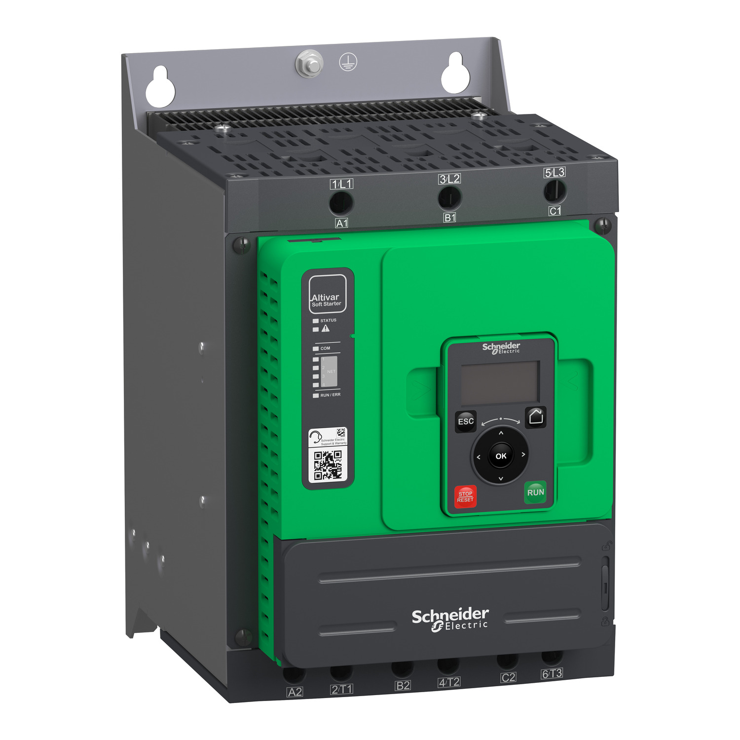 ATS480D75Y – Altivar Soft Starter ATS480, 75 A, 208…690V AC, control supply 110…230V AC | Schneider Electric