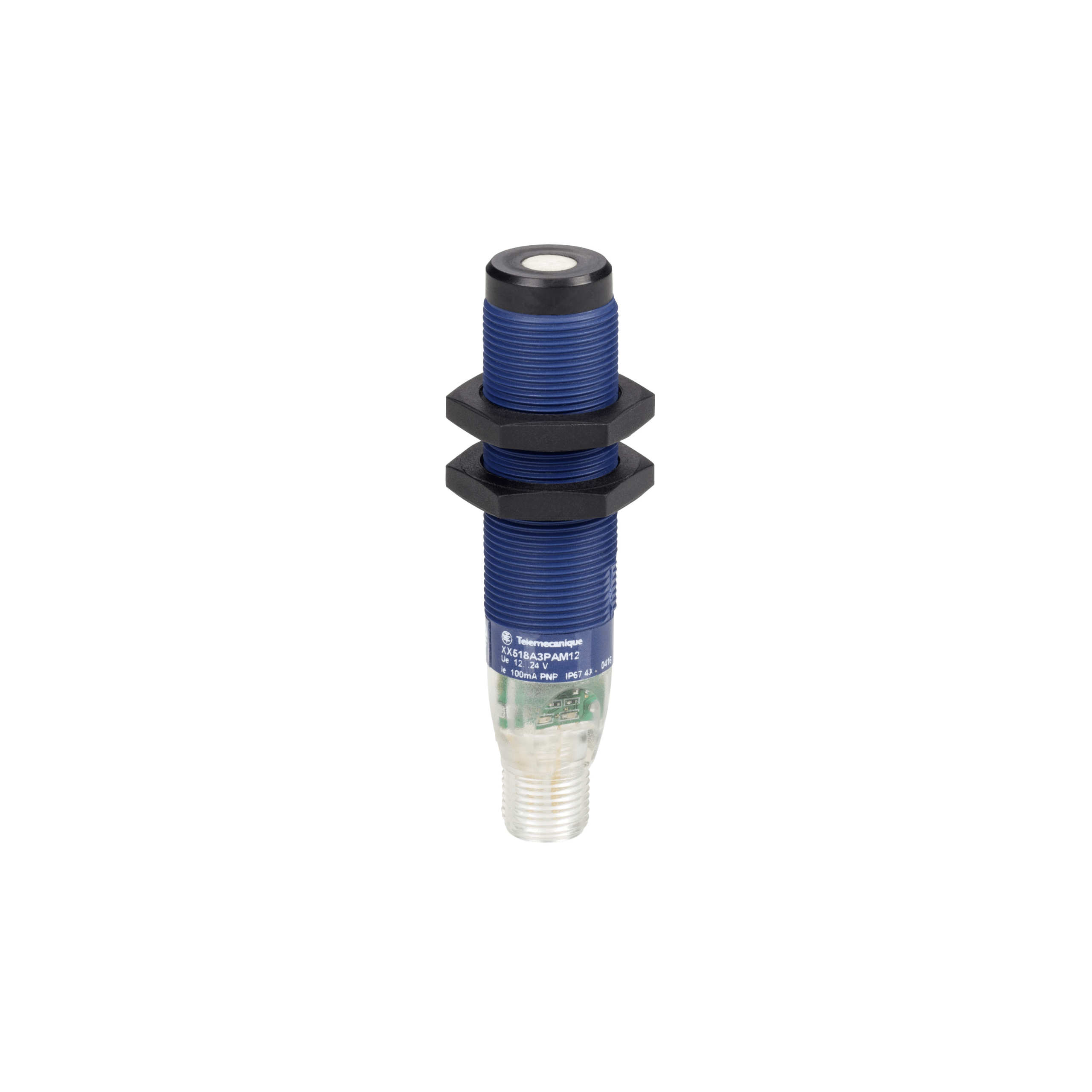Ultrasonic sensors XX, ultrasonic sensor cylindrical M18, Sn 0.5 m, NO, M12 connector