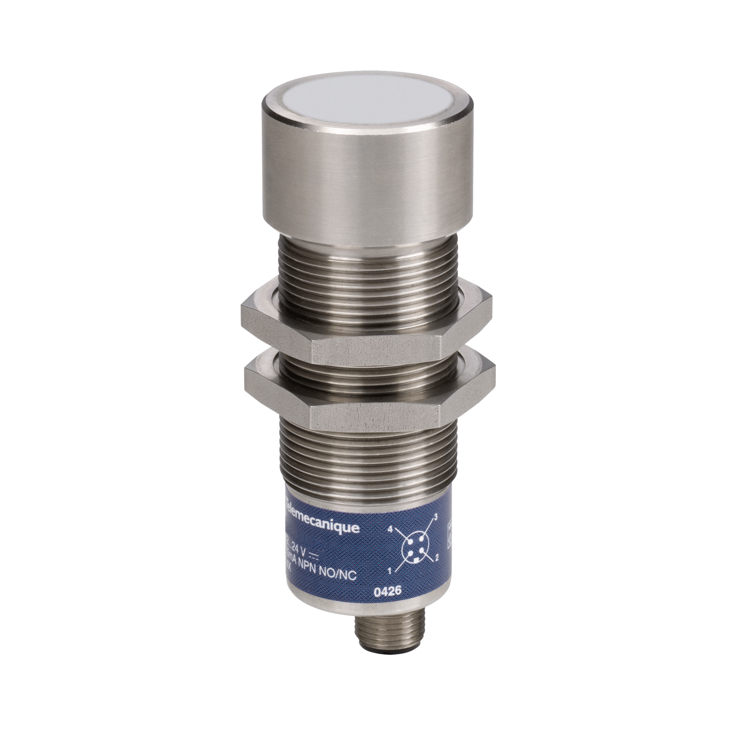 XX930S1A2M12 - Ultrasonic sensors XX, ultrasonic sensor, M30 stainless steel, diffuse, Sn 1 m, 4...20 mA, M12 Telemecaniqu…