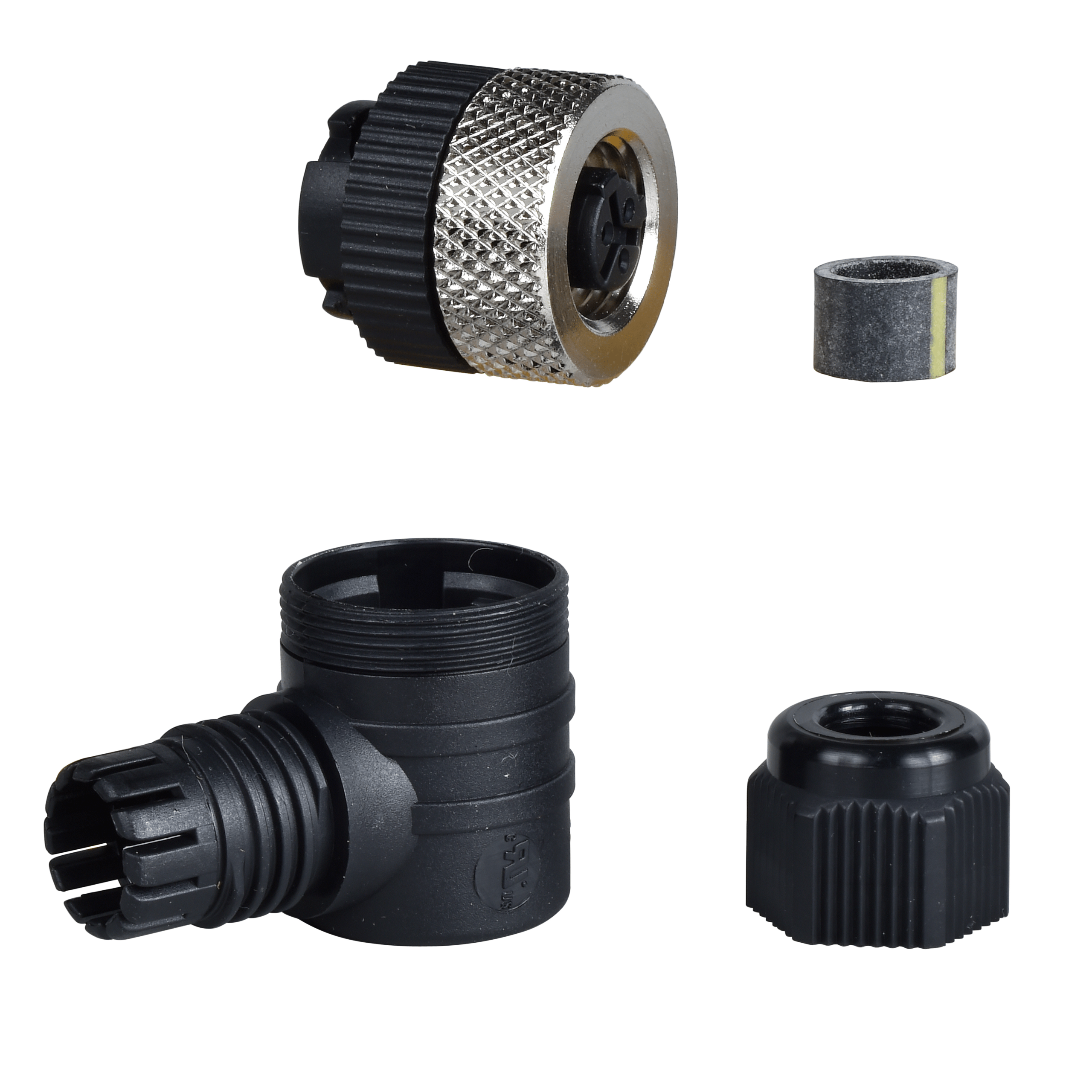 XZCC20FCM30B - Female, 1/2 20UNF, 3 pin, elbowed connector, cable gland Pg 7 Telemecanique Sensors