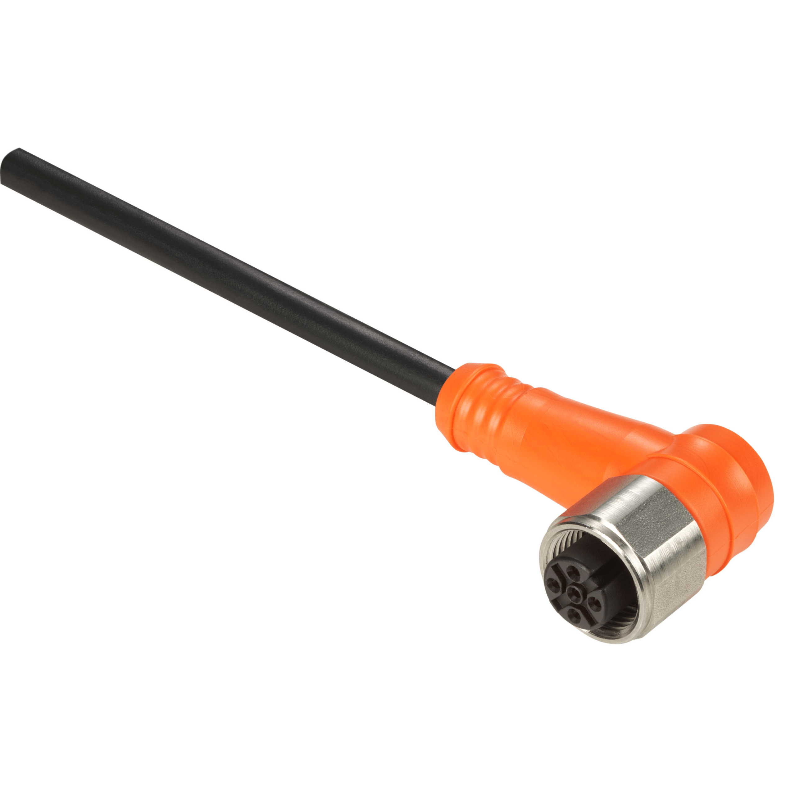 XZCPA1241L2 - Pre wired connectors XZ, elbowed female, M12, 4 pins, cable PVC 2 m Telemecanique Sensors