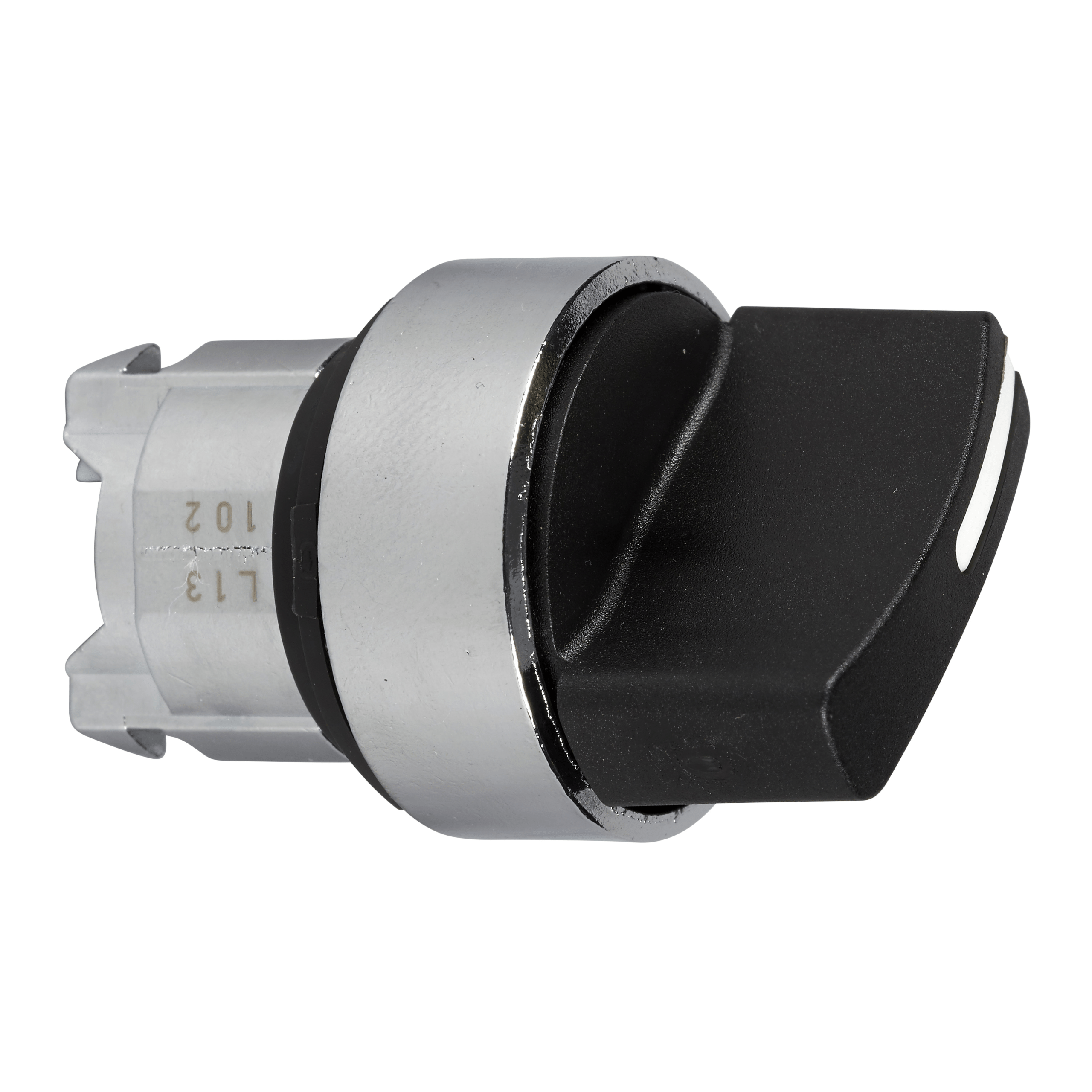 ZB4BD4 – Harmony XB4, Selector switch head, metal, black, Ø22, 2 positions, spring return from right to left | Schneider E…