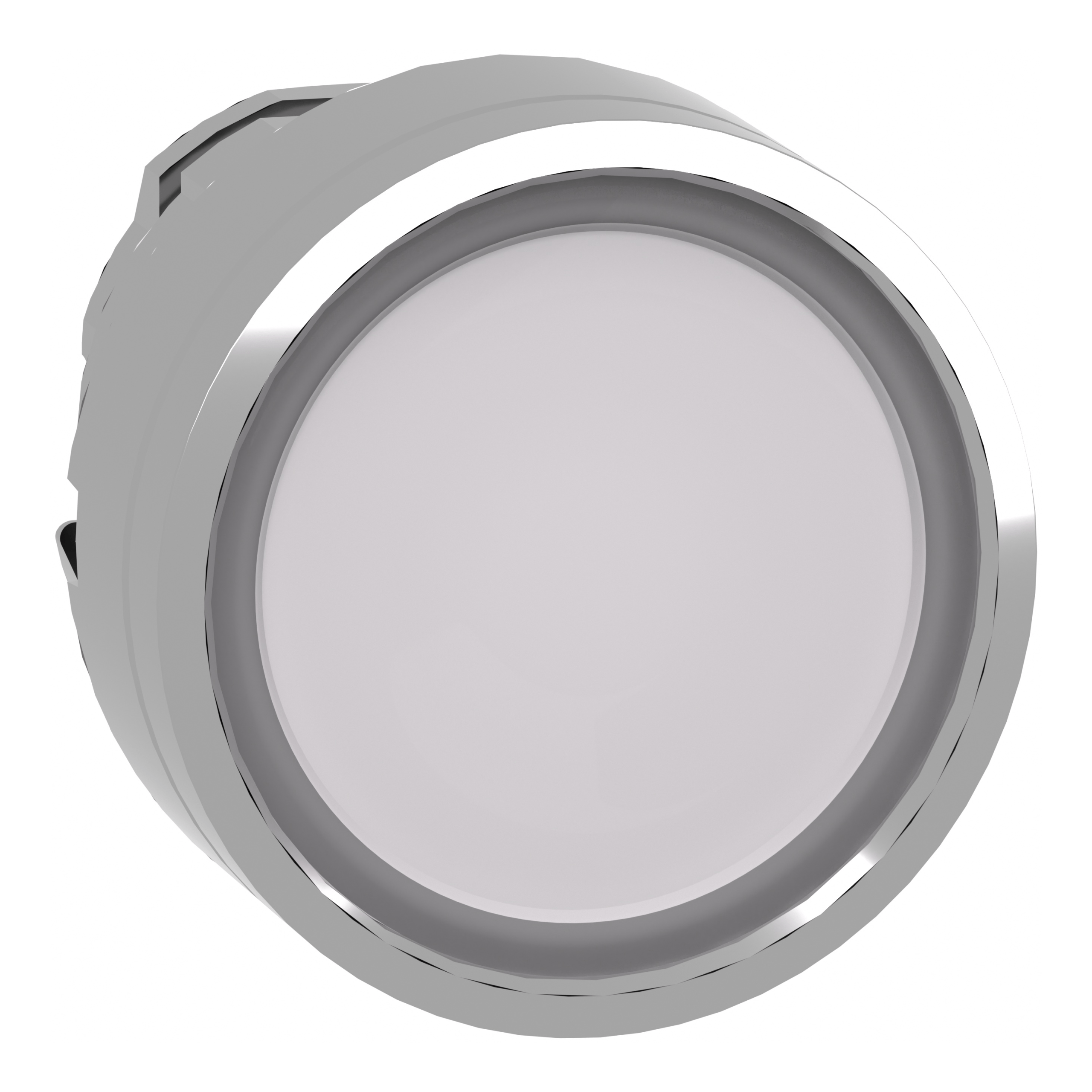 ZB4BH013 – Harmony XB4, Illuminated push button head, metal, flush, white, Ø22, push-push, integral LED, | Schneider Electric