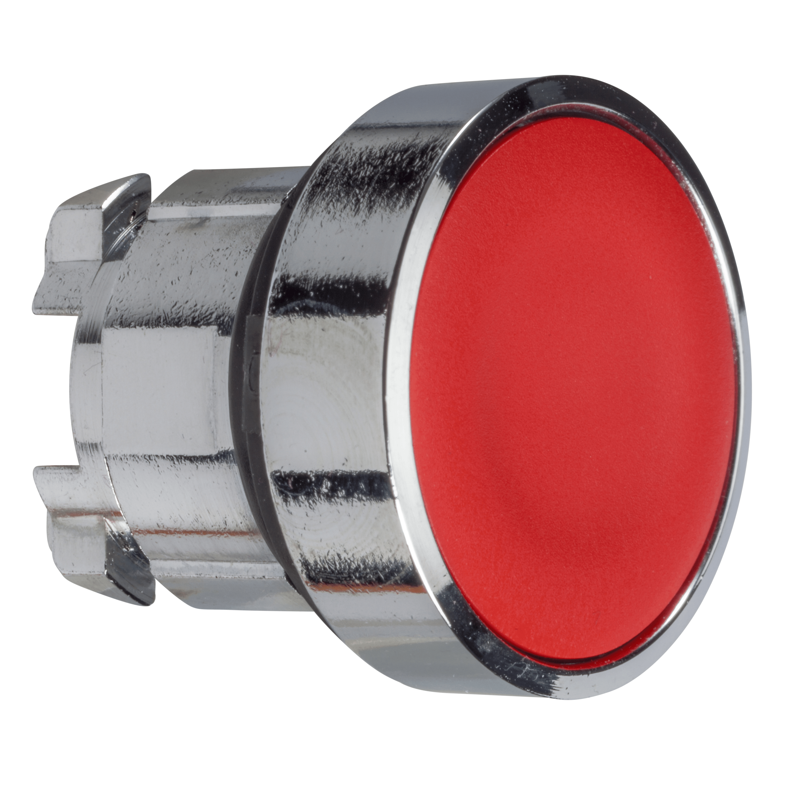 ZB4BH04 - Harmony XB4, Push button head, metal, red, flush, Ø22, push-push, unmarked Schneider Electric