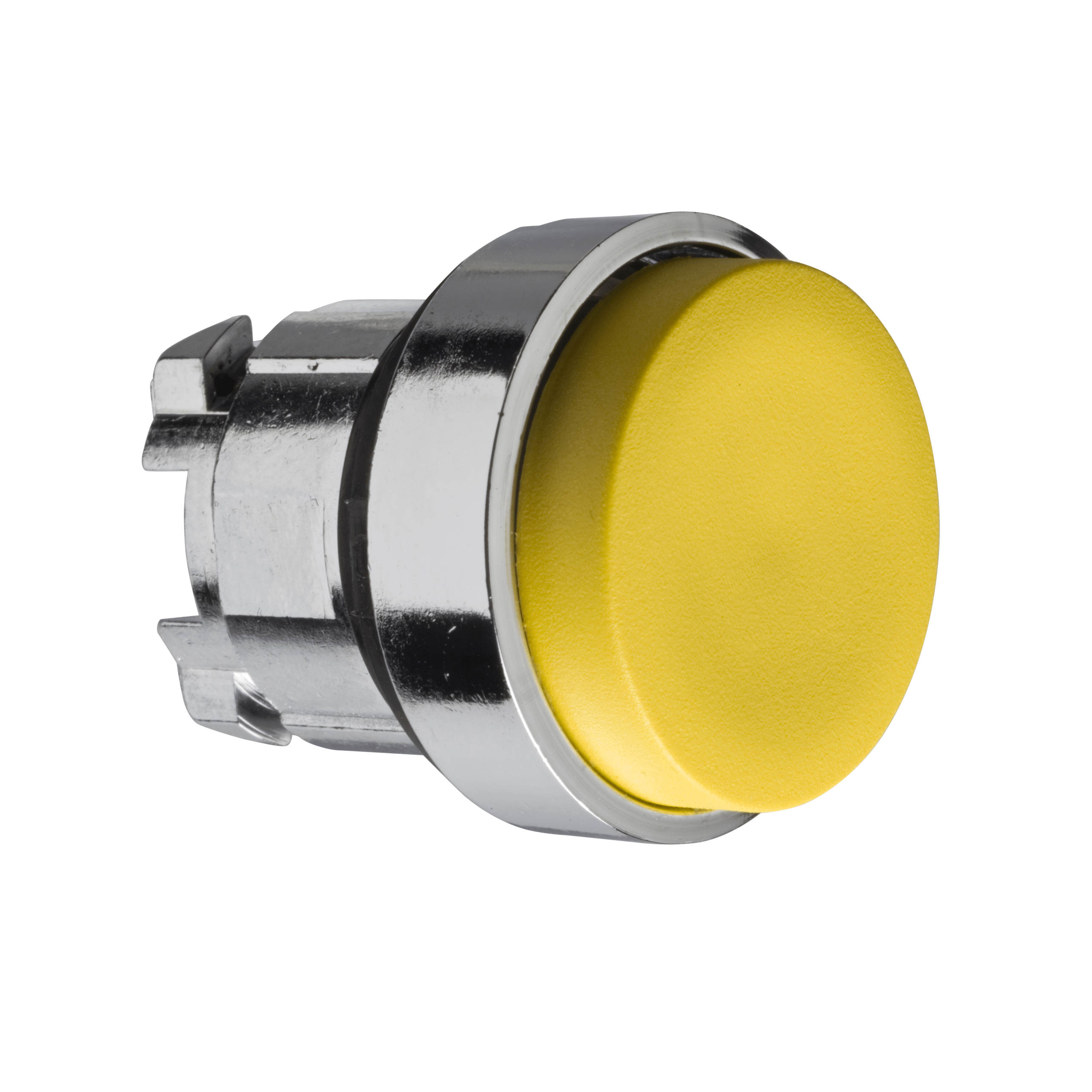ZB4BL5 – Head for non illuminated push button, Harmony XB4, yellow projecting pushbutton Ø22 mm spring return unmarked | S…