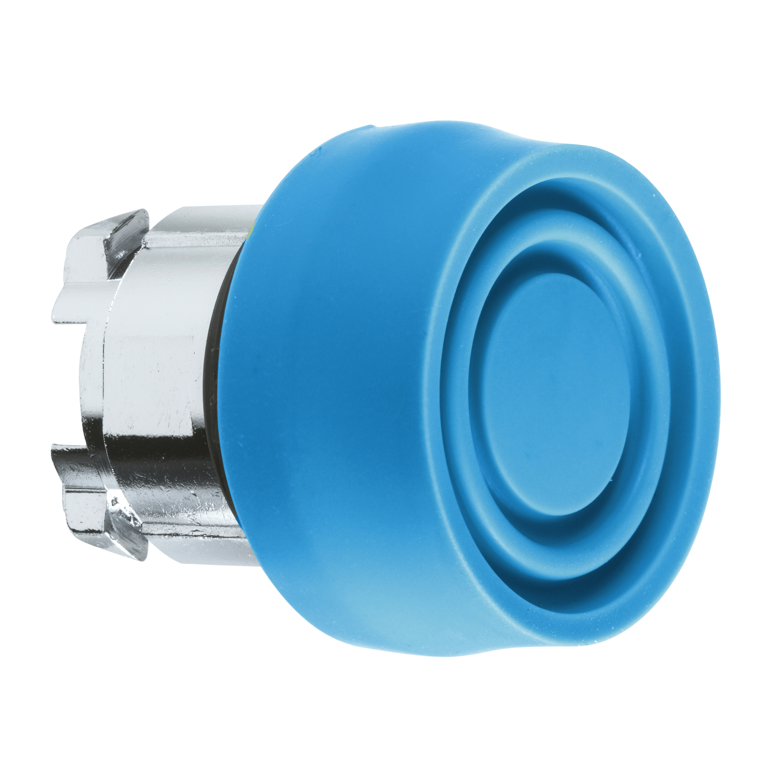 ZB4BP6S – Head for non illuminated push button, Harmony XB4, blue flush pushbutton Ø22 mm spring return unmarked | Schneid…