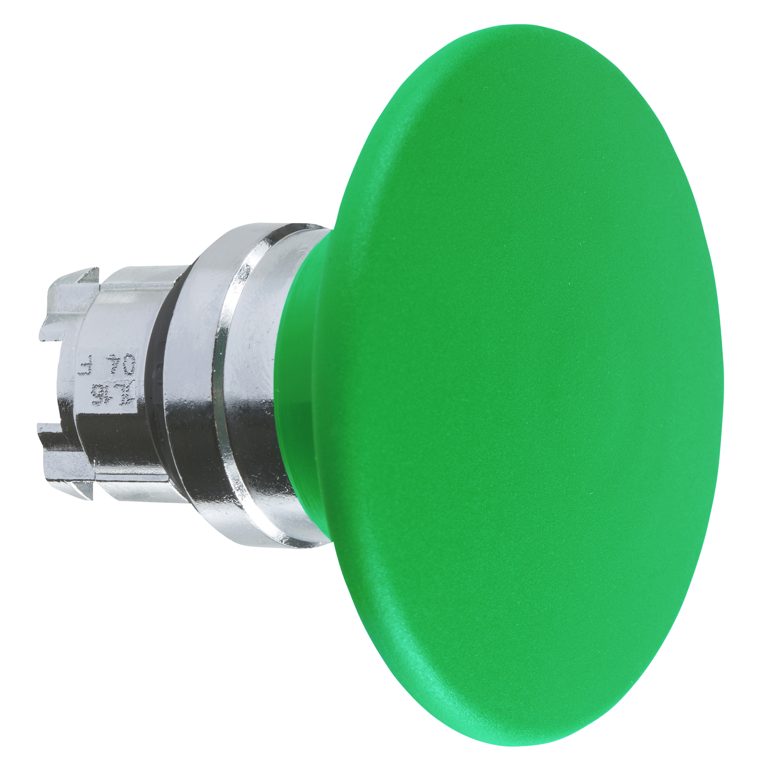 Harmony XB4, Mushroom push button head Ø60, metal, green, Ø22, spring return Schneider Electric