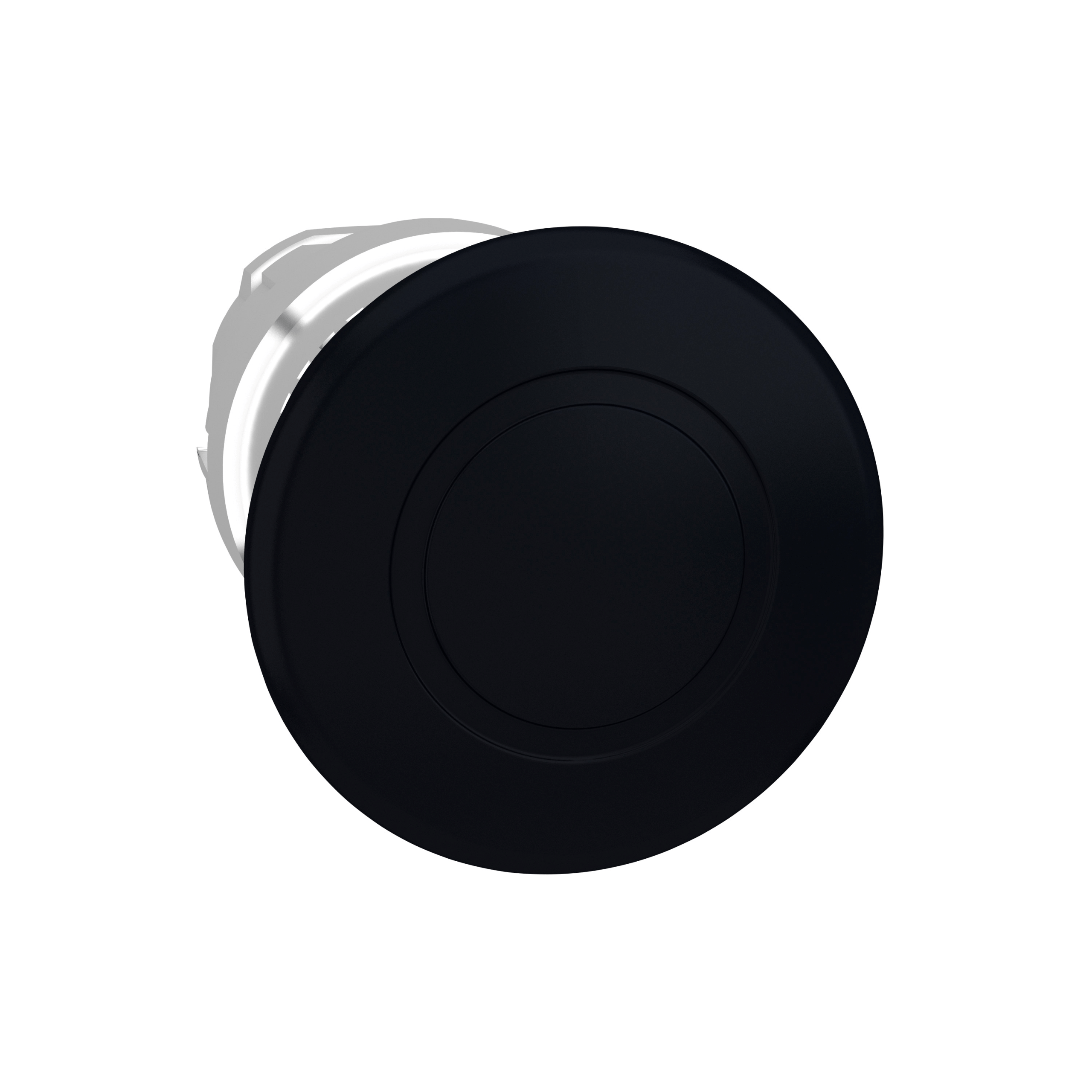 ZB4BT2 – Harmony XB4, Mushroom push button head Ø40, metal, black, Ø22, latching push-pull | Schneider Electric