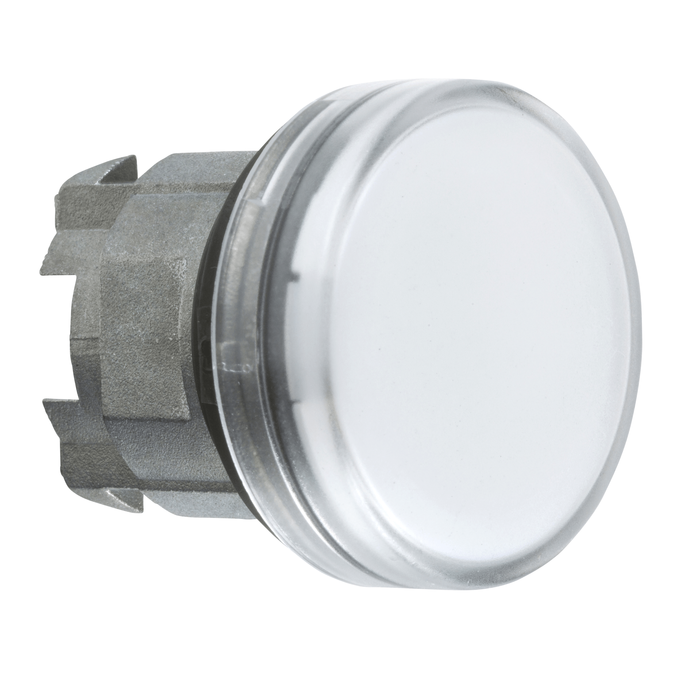 Harmony XB4, Pilot light head, metal, white, Ø22, plain lens for BA9s bulb Schneider Electric
