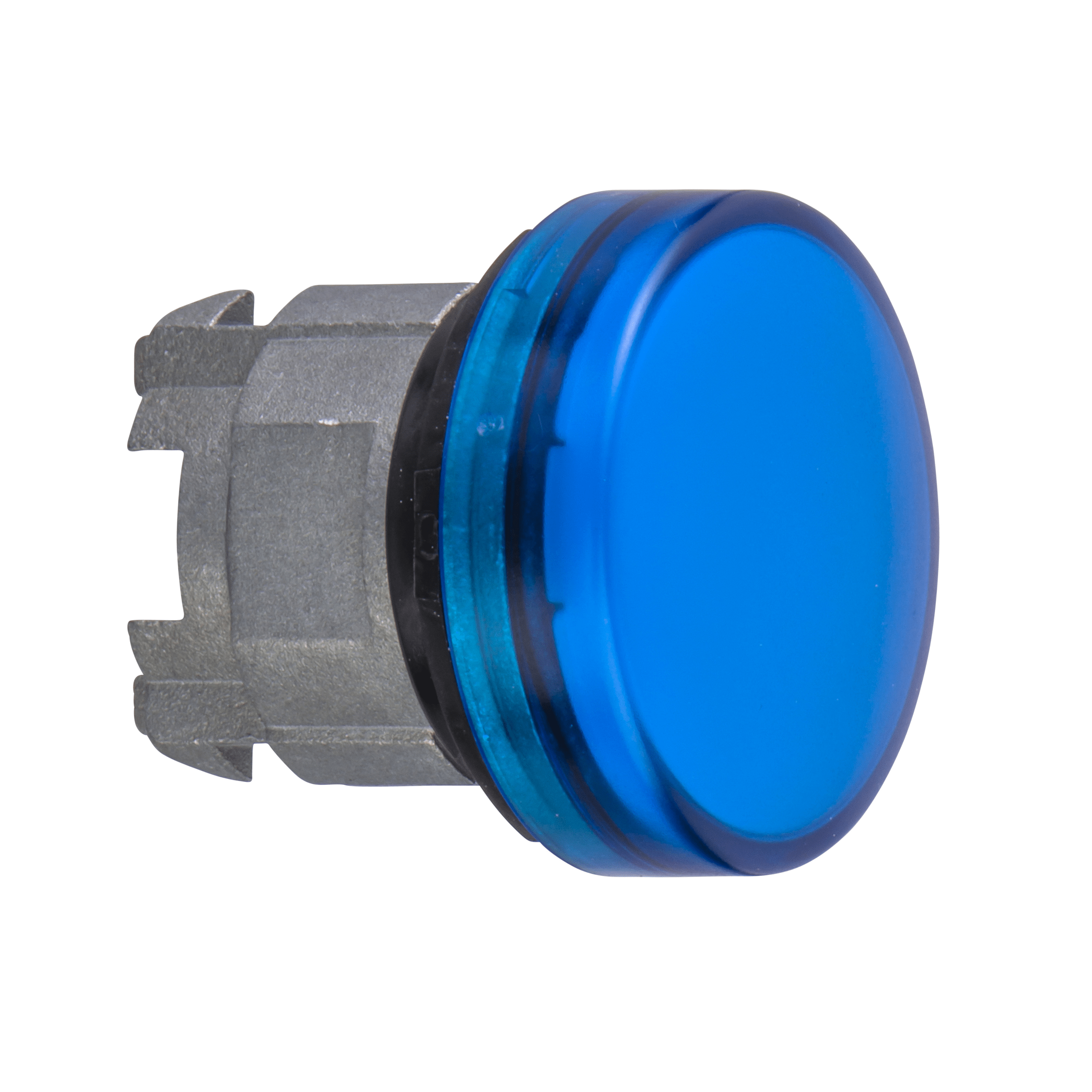 ZB4BV06 – Harmony XB4, Pilot light head, metal, blue, Ø22, plain lens for BA9s bulb | Schneider Electric