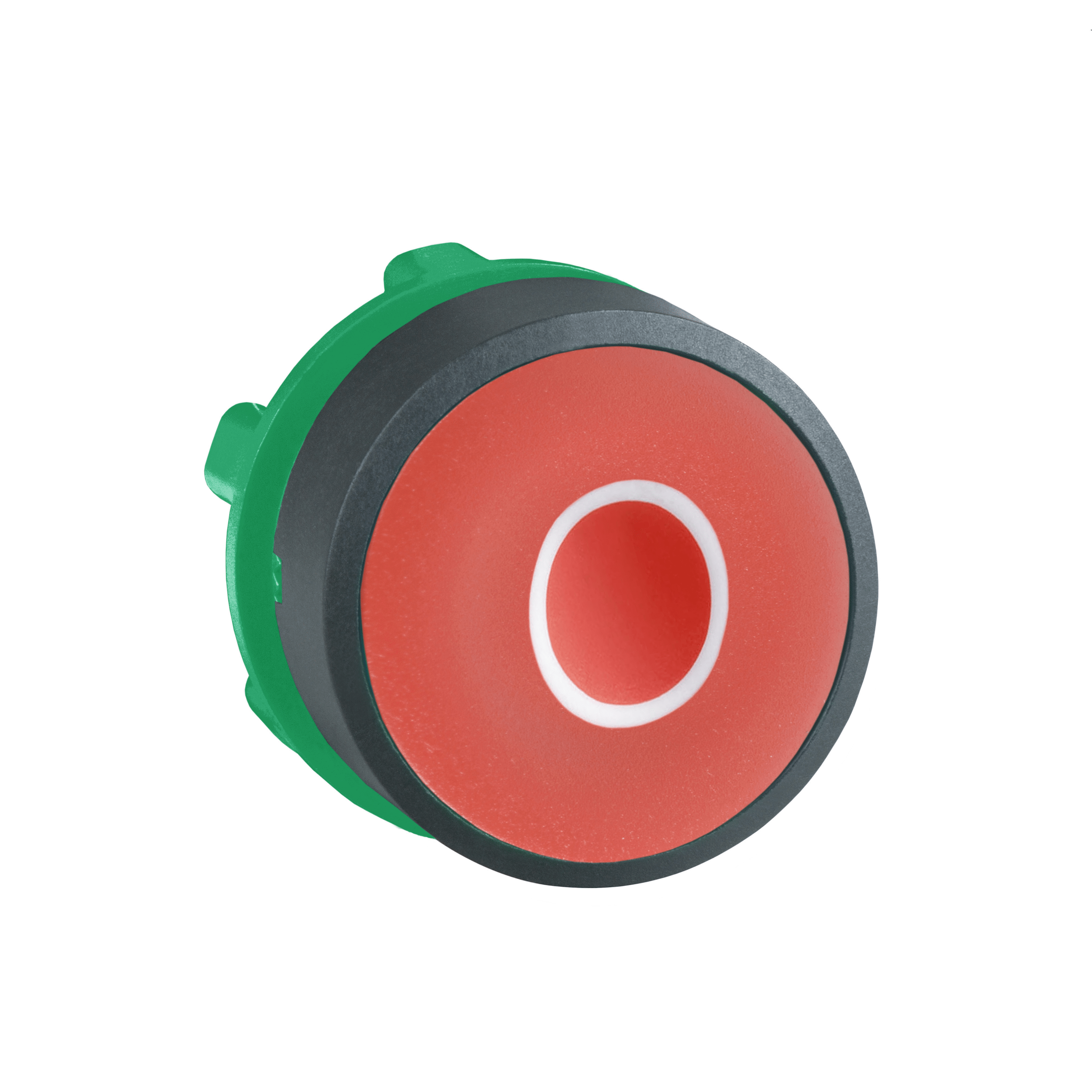 ZB5AA432 - Harmony XB5, Push button head, plastic, flush, red, Ø22, spring return, marked O Schneider Electric