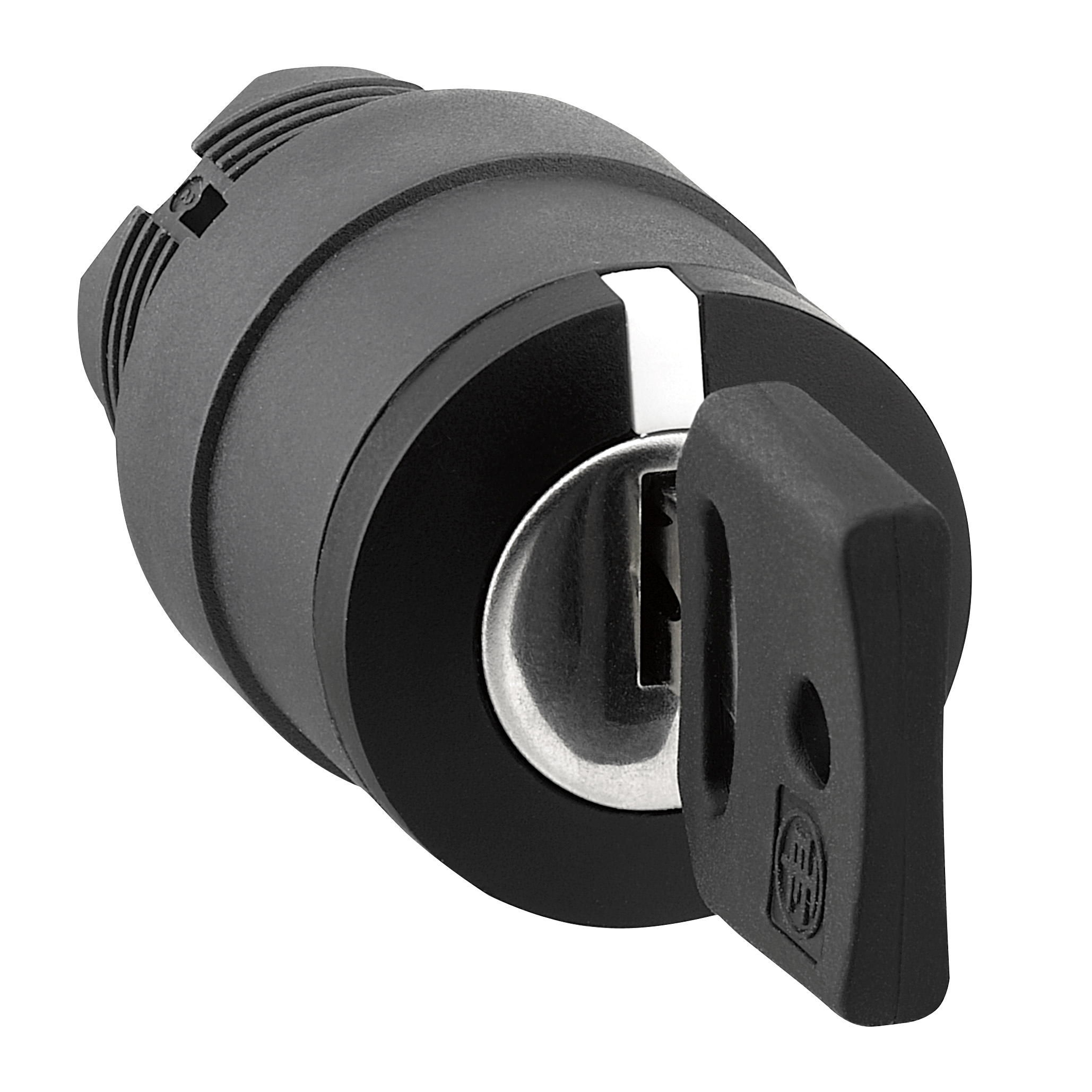 Harmony XB5, Key switch selector head, plastic, black, Ø22, key n°455, 3 positions, spring return from left to center Schneider Electric