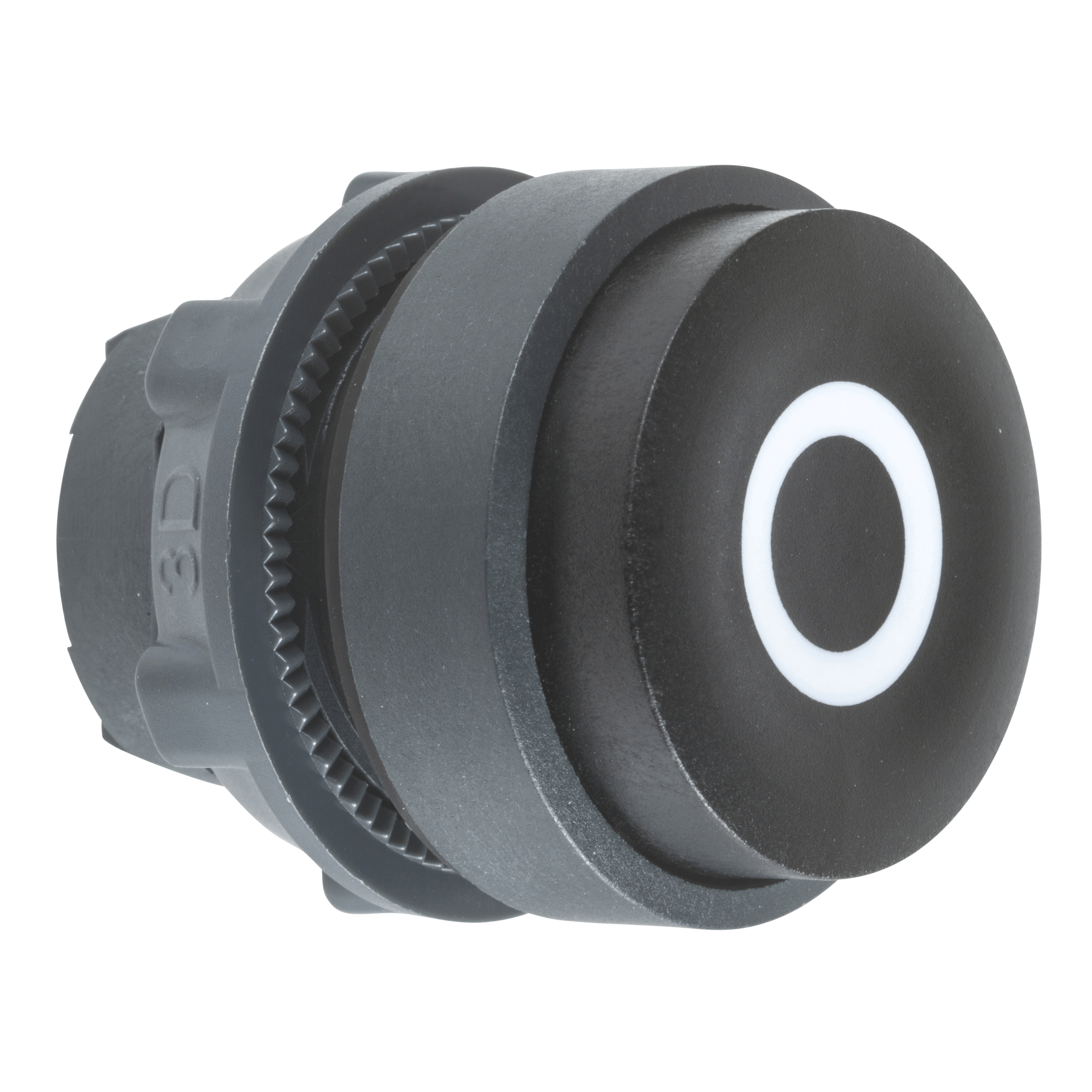 ZB5AL232 - Head for non illuminated push button, Harmony XB5, XB4, black projecting pushbutton Ø22 mm spring return "O" Schneider Electric