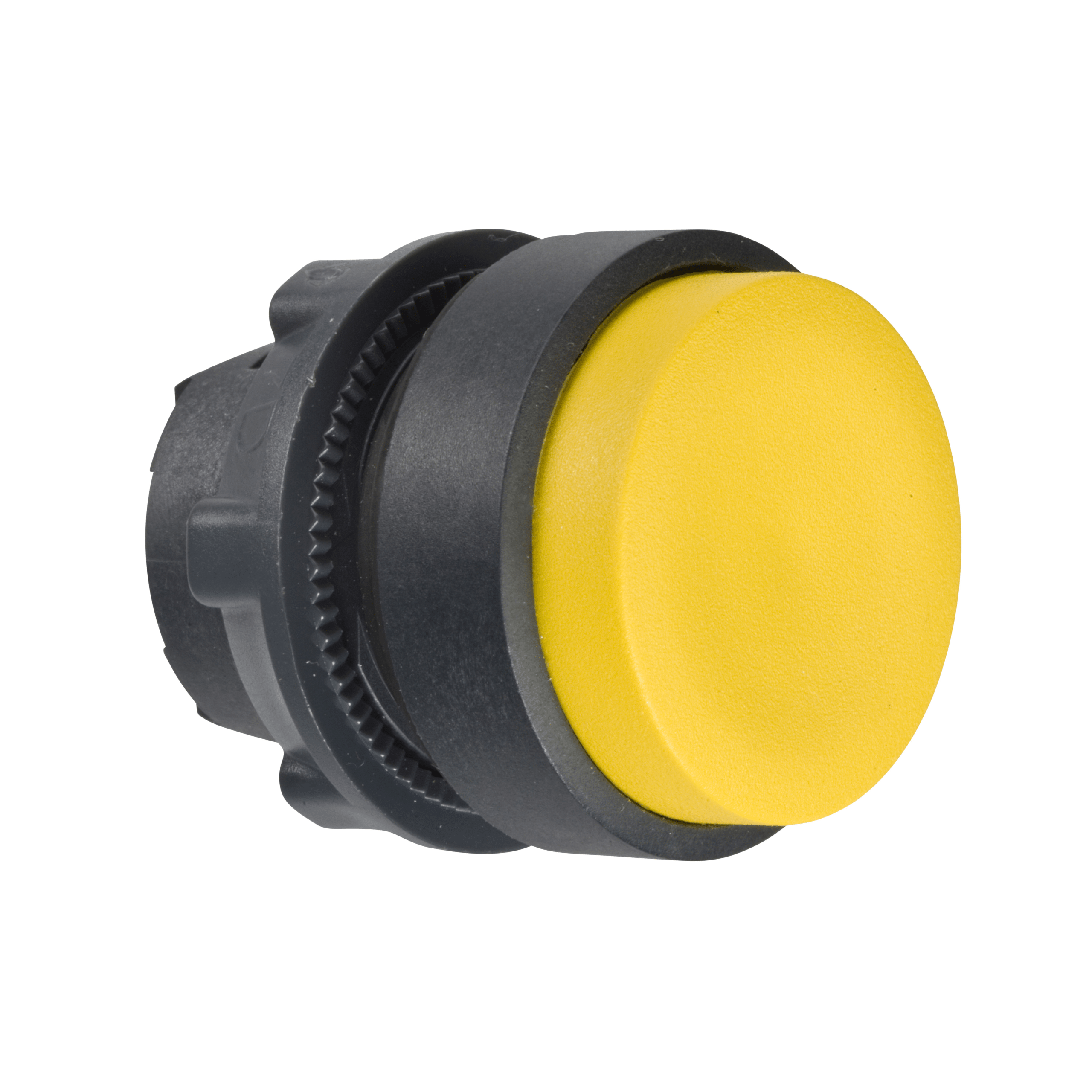 ZB5AL5 - Head for non illuminated push button, Harmony XB5, XB4, yellow projecting pushbutton Ø22 mm spring return unmarked Schneider Electric