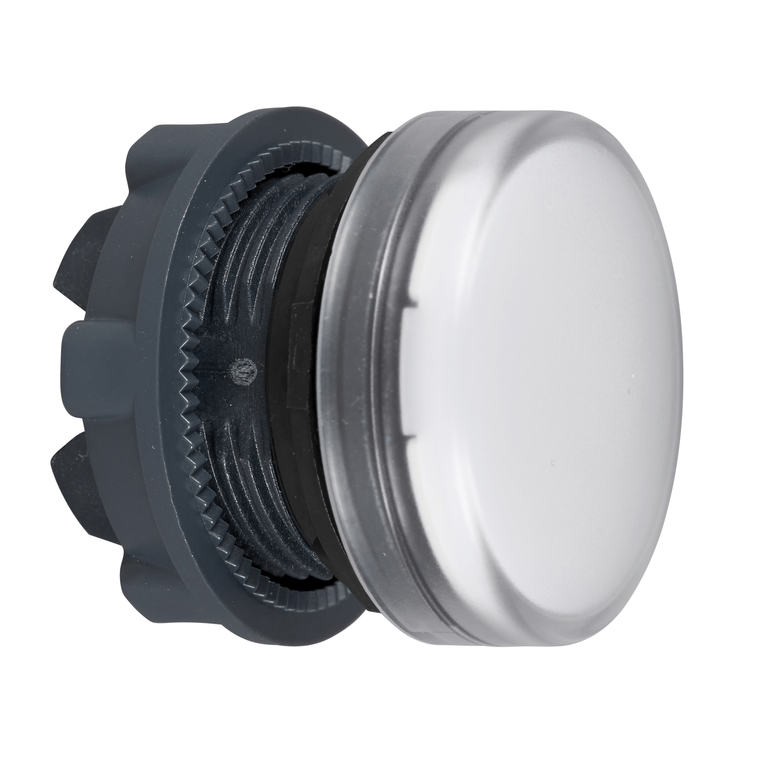Harmony XB5, Pilot light head, metal, white, Ø22, plain lens for BA9s bulb Schneider Electric