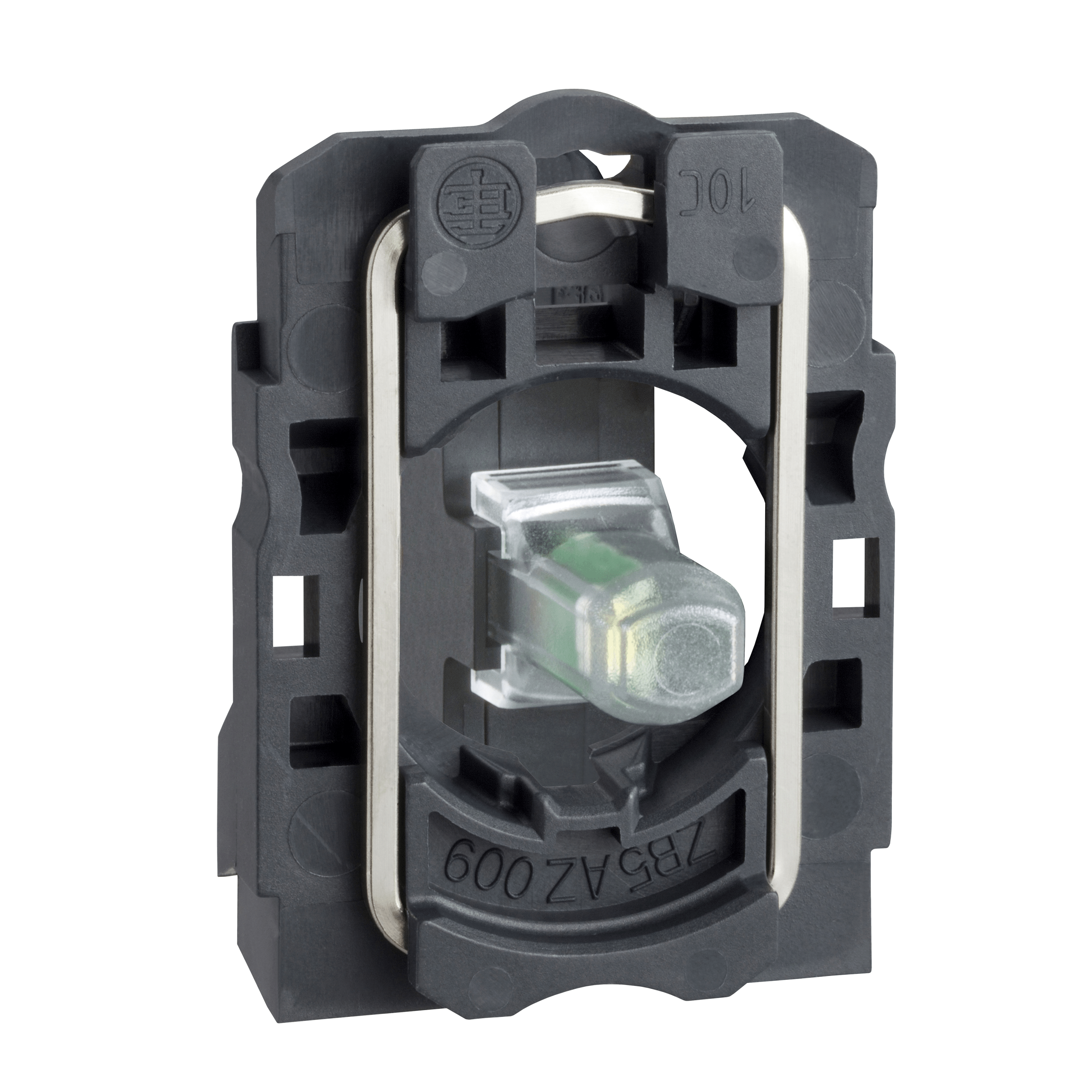 Harmony XB5, Light block with body/fixing collar, plastic, red, integral LED, 24…120 V AC/DC