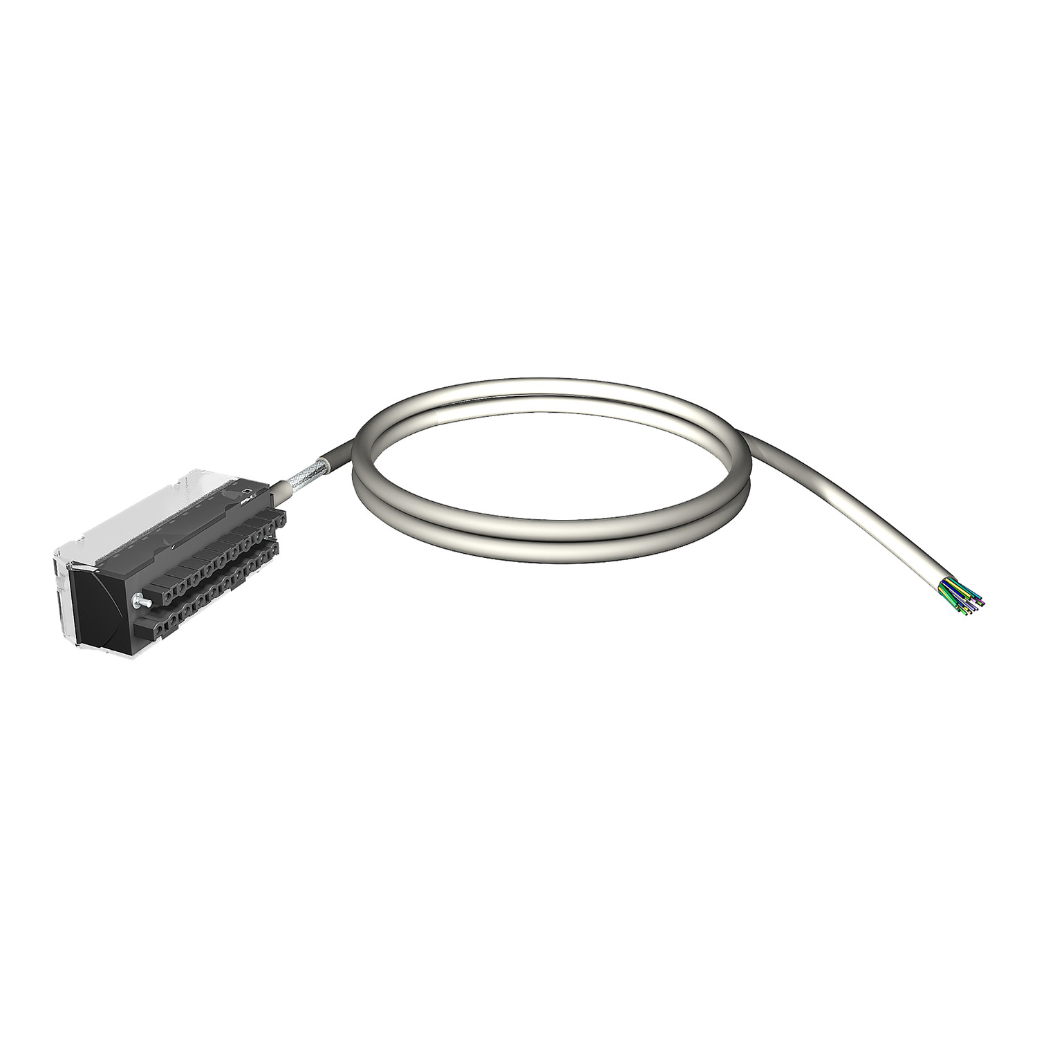 BMXFTW308S – Shielded cord set - 28 ways terminal - one end flying leads - for X80 - 3 m | Schneider Electric
