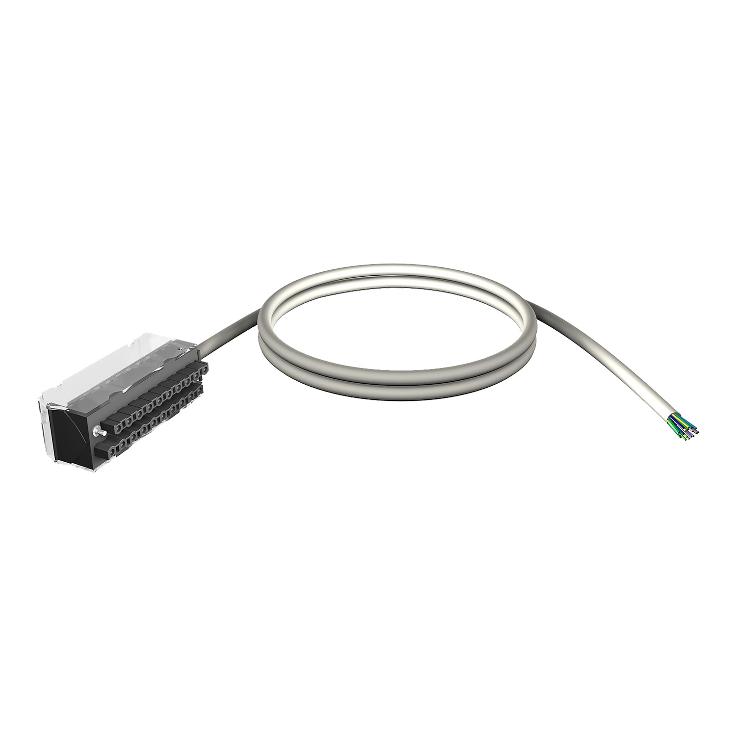 BMXFTW301S – BMXFTW301S - Shielded cord set - 20-way terminal - one end flying leads - for X80 I/O - 3 m | Schneider Electric