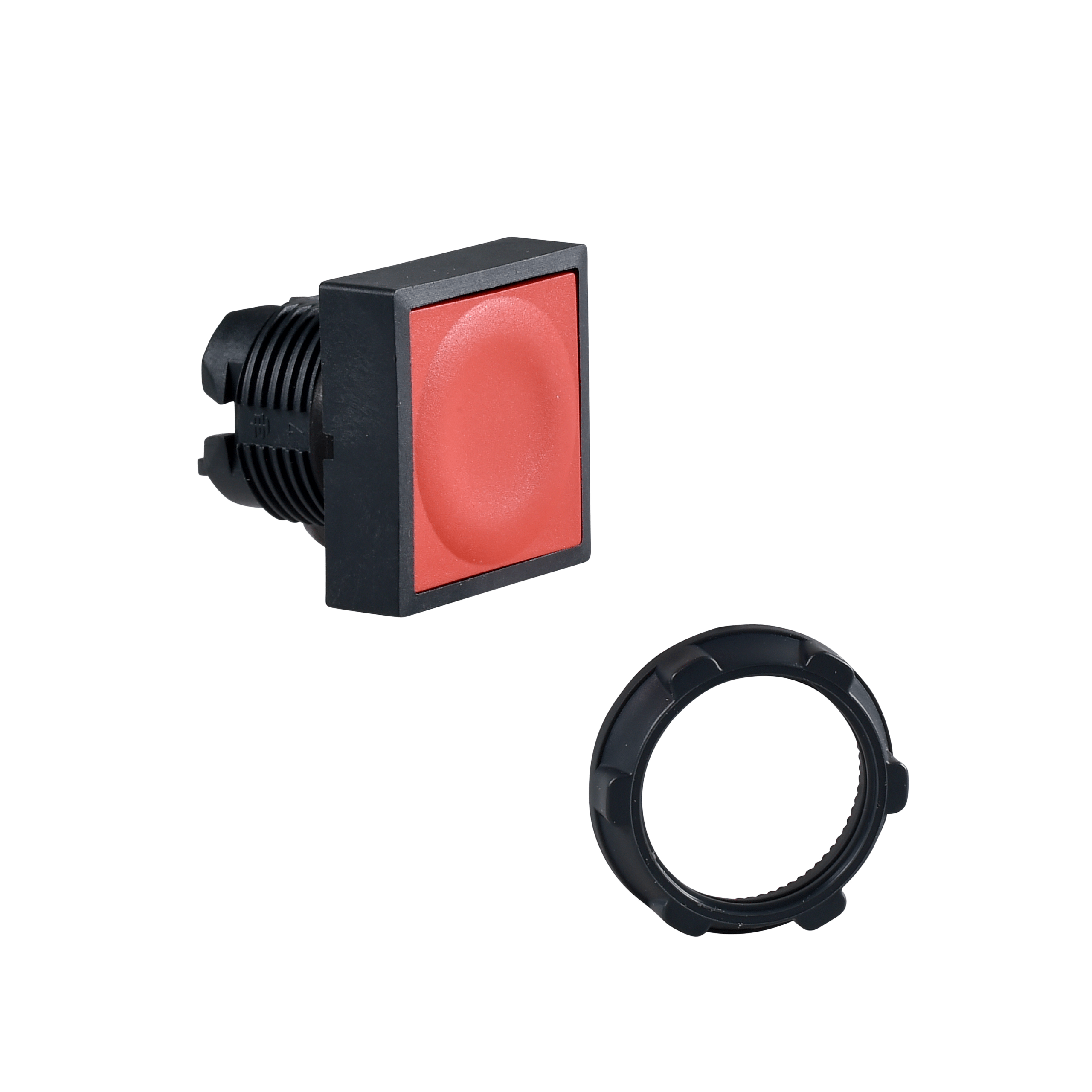 ZB5CA4 – Head for non illuminated push button, Harmony XB5, red square flush pushbutton Ø22 mm spring return unmarked | Schneider Electric