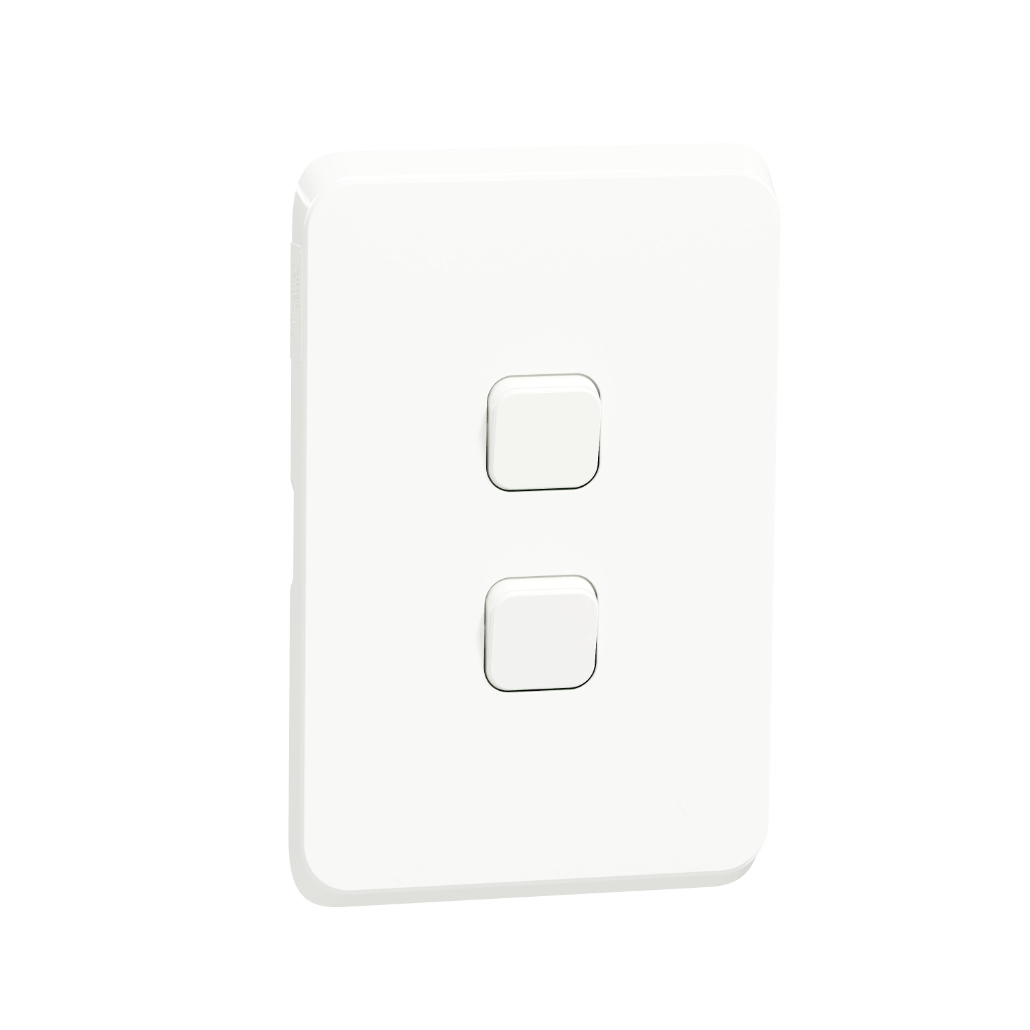 4012W1_XW – Iconic, 2 switches, 1 Way, 10AX, 250V, White | Schneider Electric
