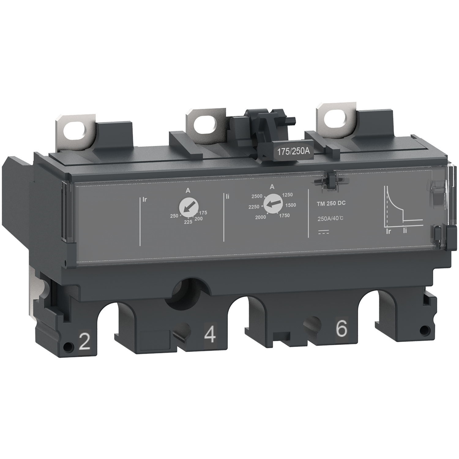 C103TM100D – Trip unit TM100DC, ComPacT NSX 100 DC, thermal magnetic, 100A rating, 3 Poles 3d | Schneider Electric
