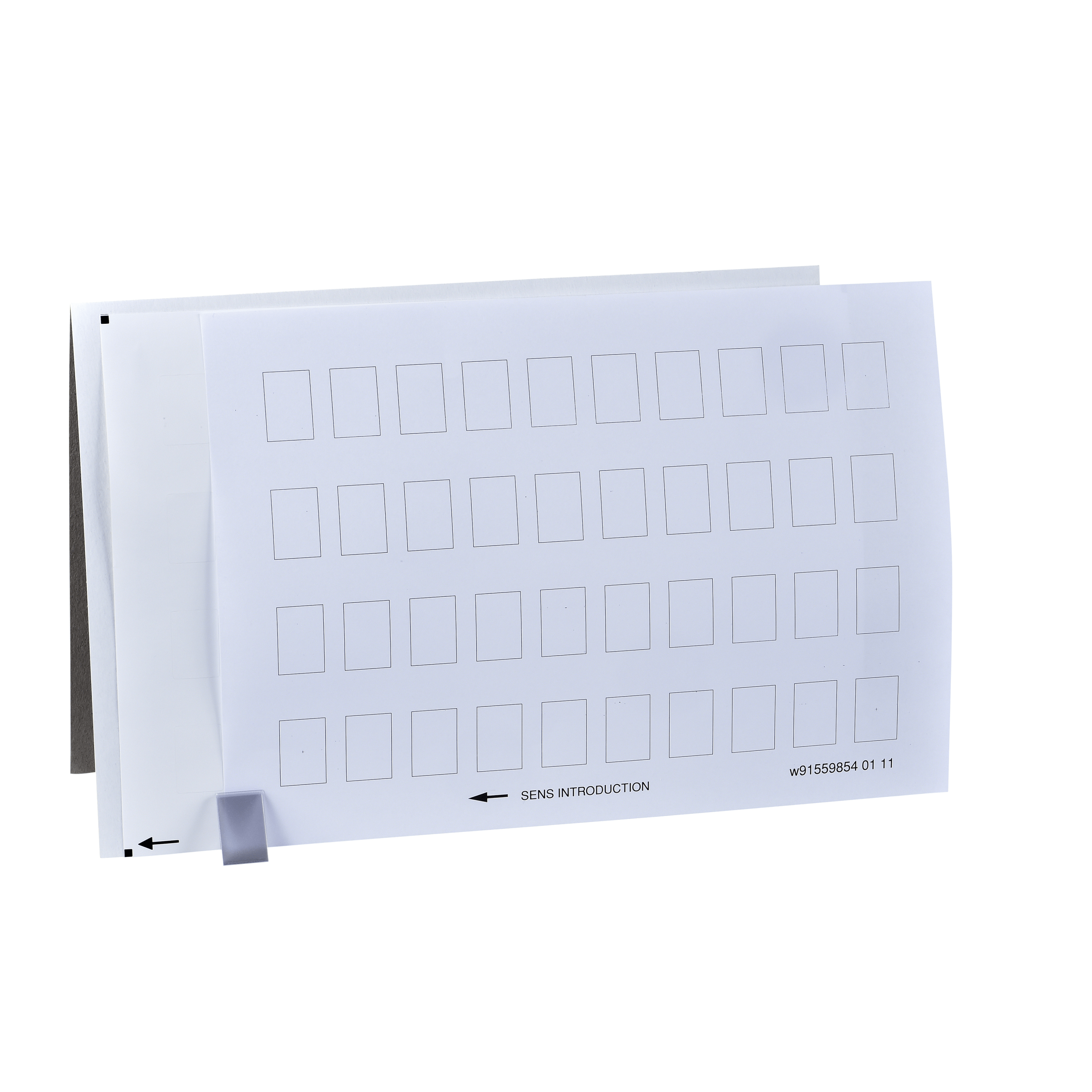ZBY5100 – Harmony XB4, Sheet of 40 unmarked legends 18 x 27 mm for legend holder 30 x 50 mm | Schneider Electric