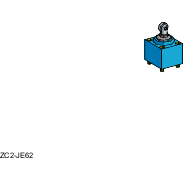 ZC2JE82 – Limit switch head, Limit switches XC Standard, ZC2J, steel roller plunger | Telemecanique