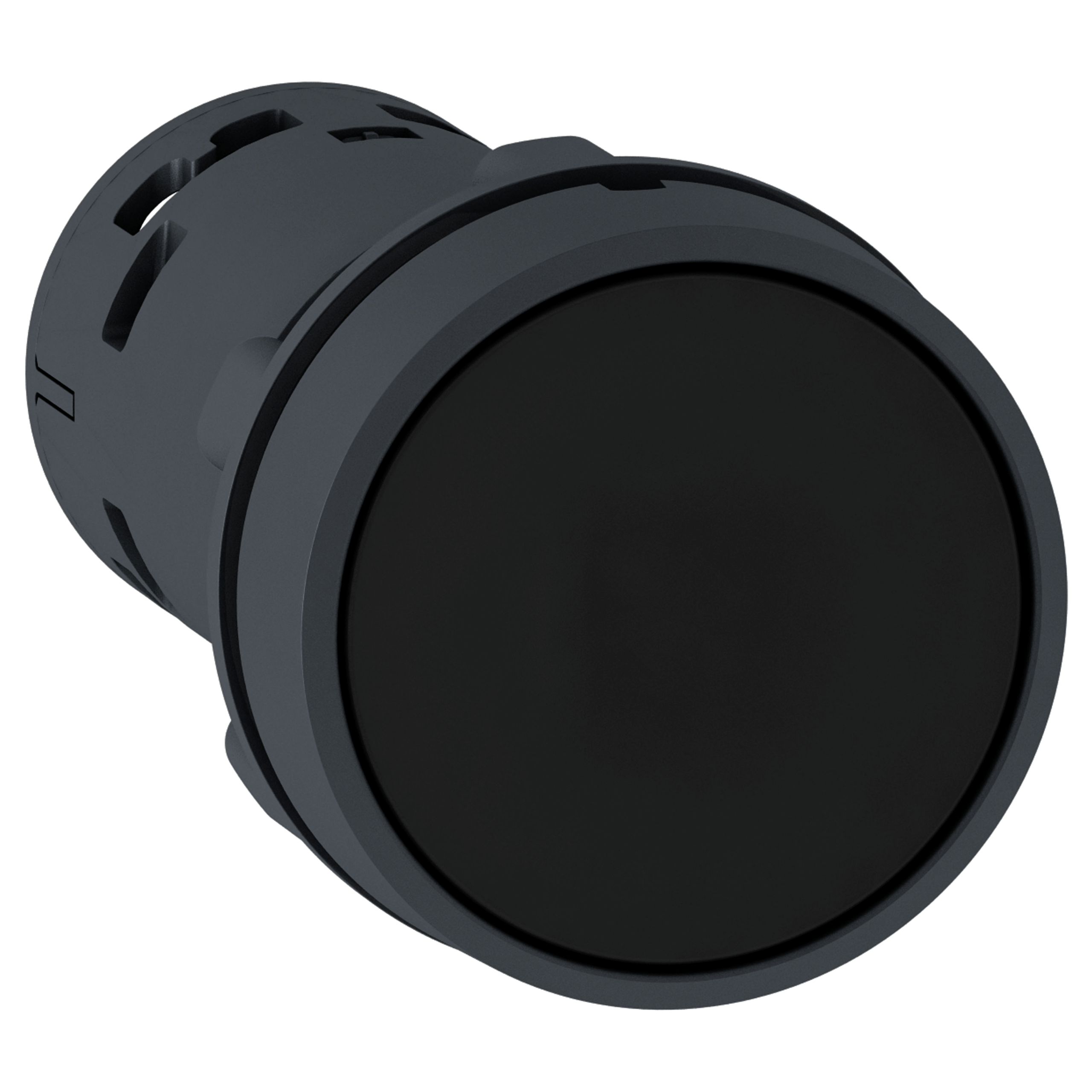 XB7NH25 - Push button, Harmony XB7, black flush pushbutton Ø22 mm, push to release 1NO+1NC screw clamp terminals Schneider Electric