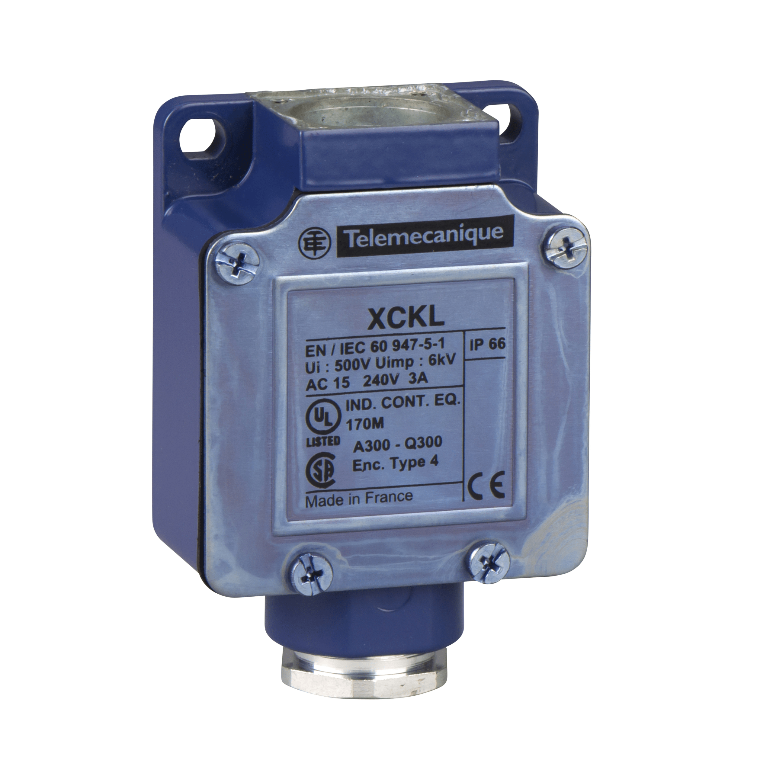 ZCKL1 – Limit switch body, Limit switches XC Standard, ZCKL, 1NC+1 NO, snap action, Cable gland include | Telemecanique Sensors