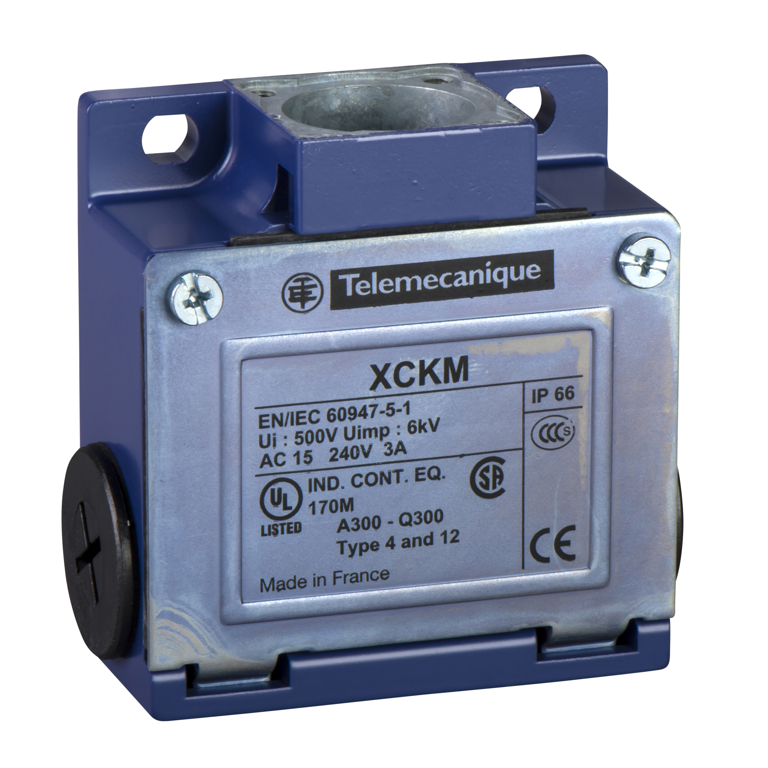 Limit switch body, Limit switches XC Standard, ZCKM, 1NC+2 NO, snap action, M20 Telemecanique