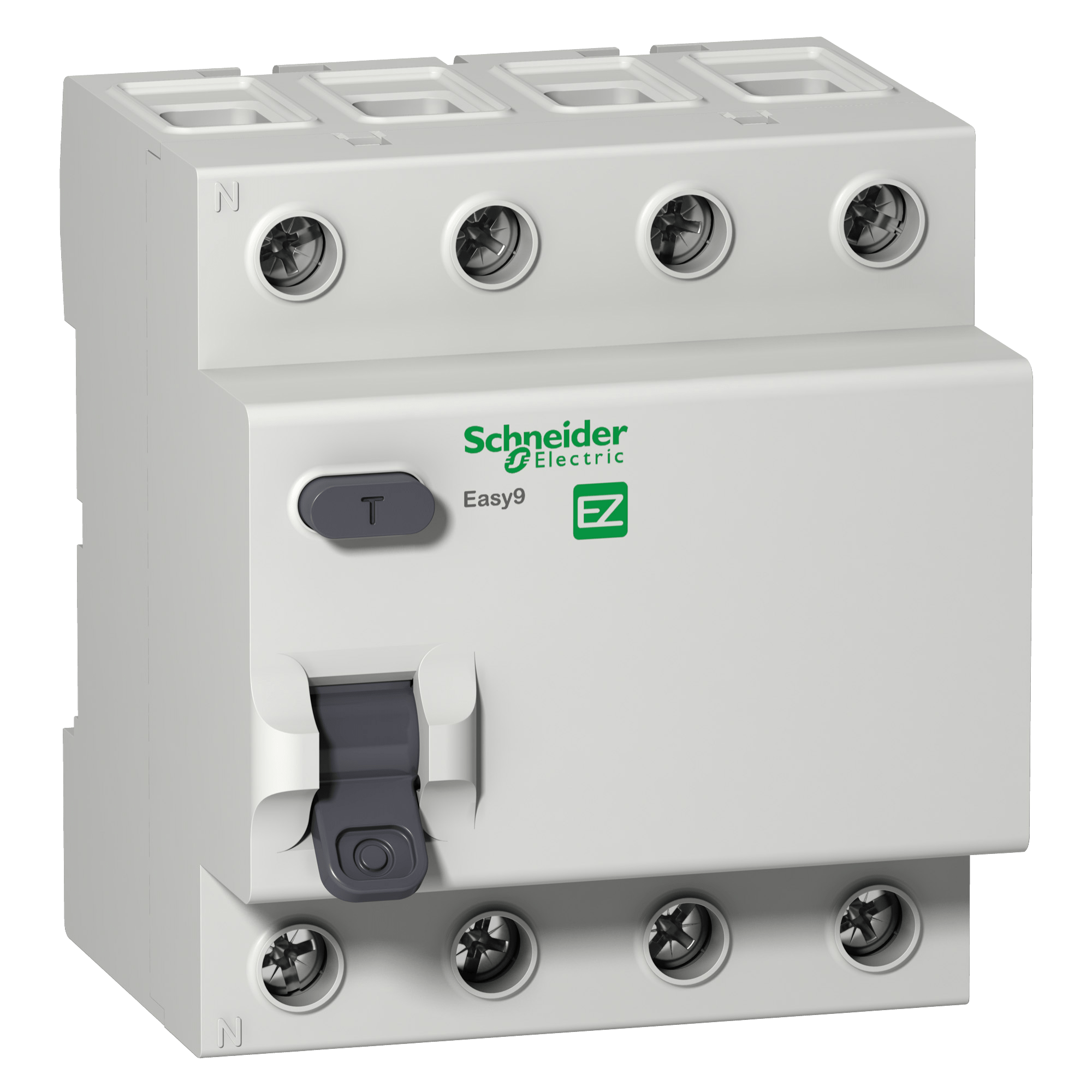 EZ9R03463 - Easy9 Residual Current Circuit Breaker - 4P - 63 A - 30 mA - AC type - 400 V Schneider Electric