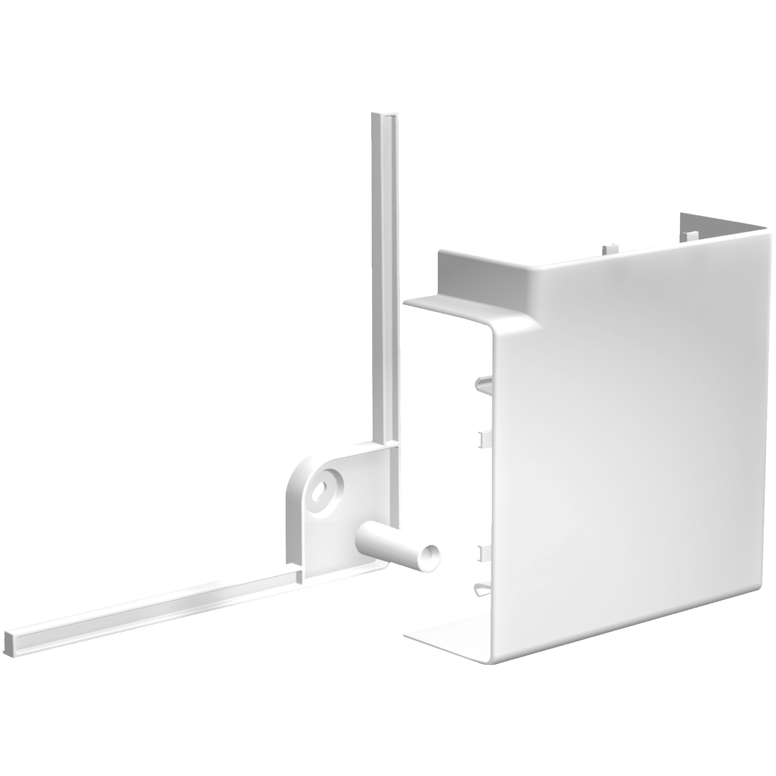 ISM10103P - OptiLine 45 - bend 90° - 75 x 55 mm - PC/ABS - polar white Schneider Electric