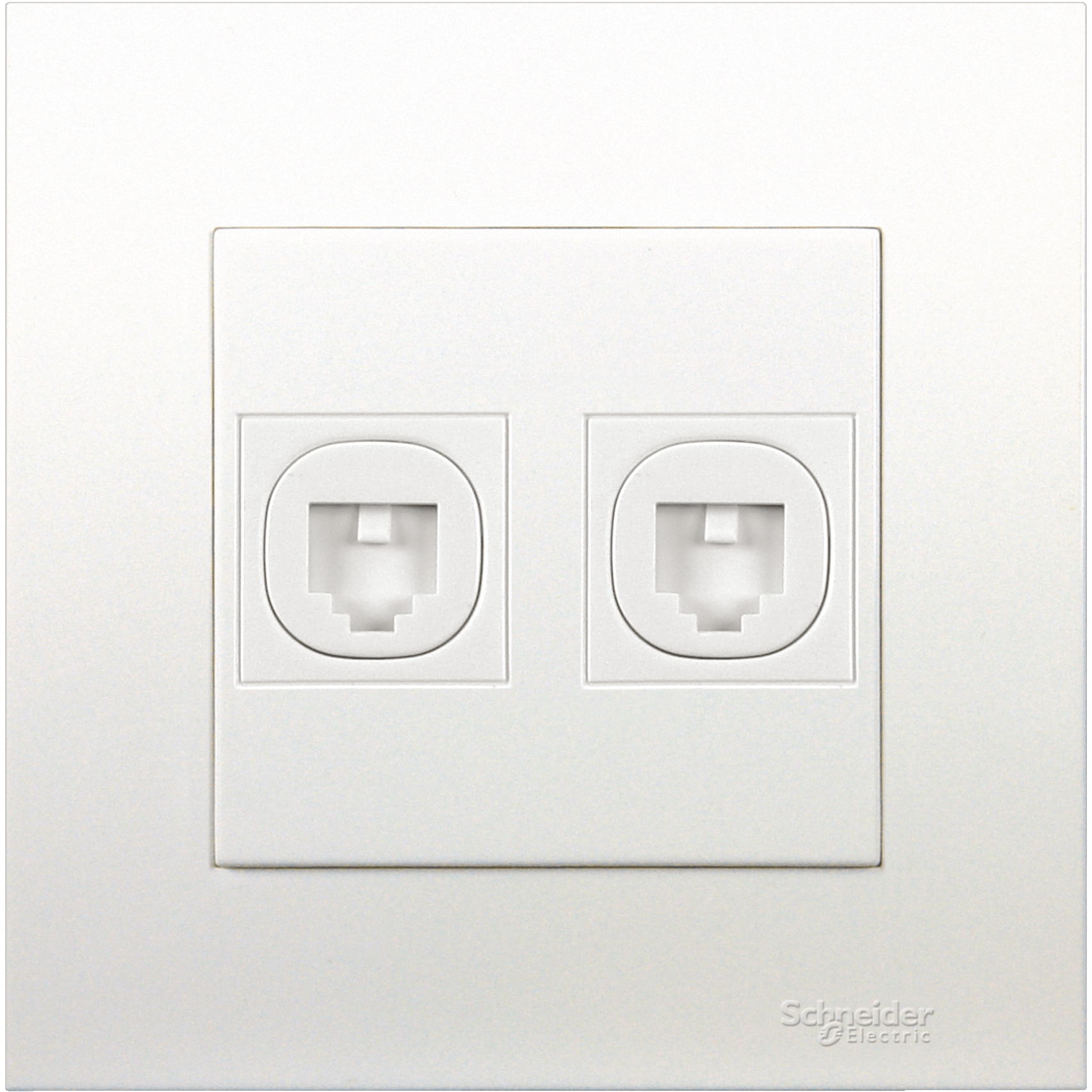 KB32TS - 2 Gang Telephone Outlet with Shutter Schneider Electric