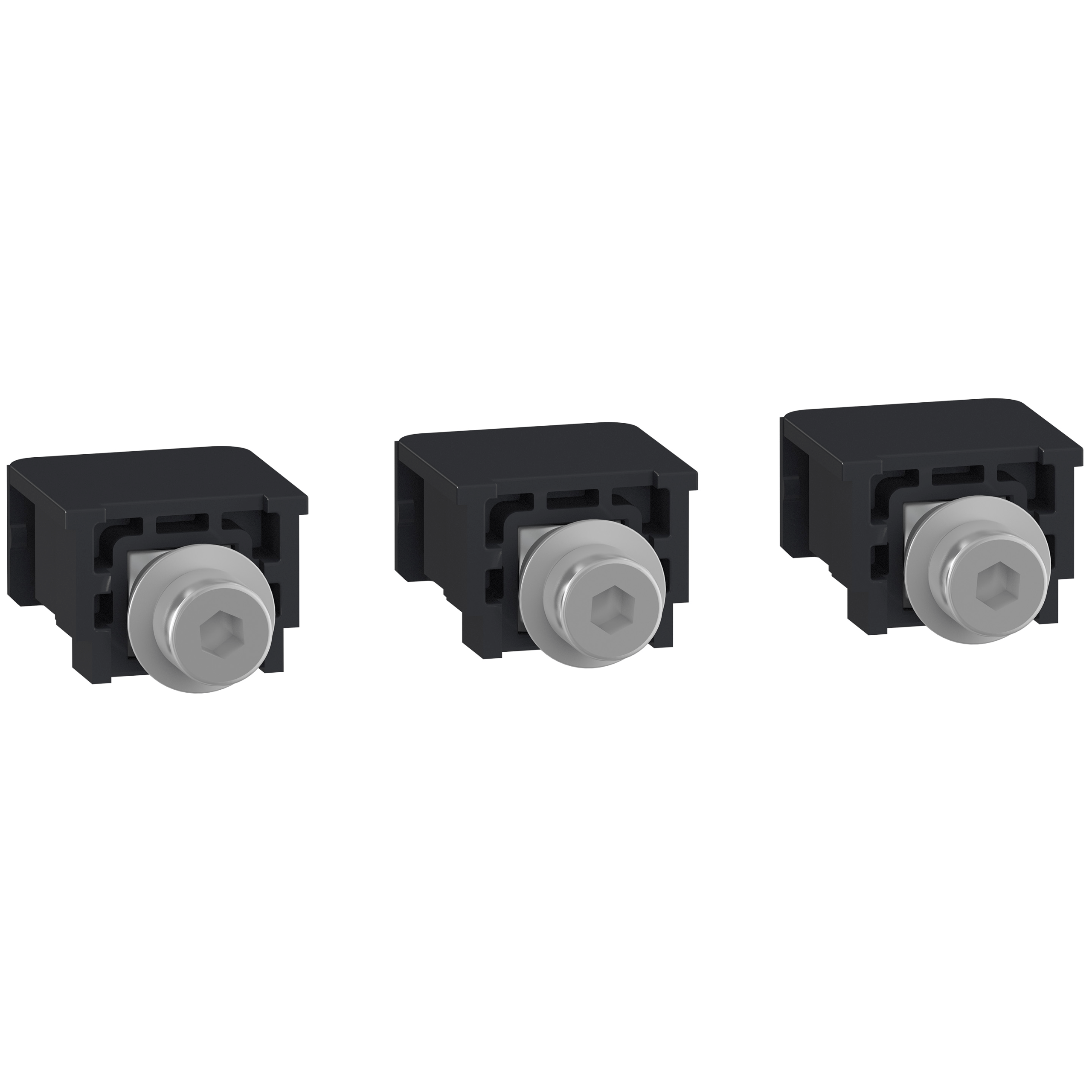 LV426960 - compression lugs and busbar connectors, ComPact NSXm, captive nuts and M6 screws, 160 A max, set of 3 parts Schneider Electric