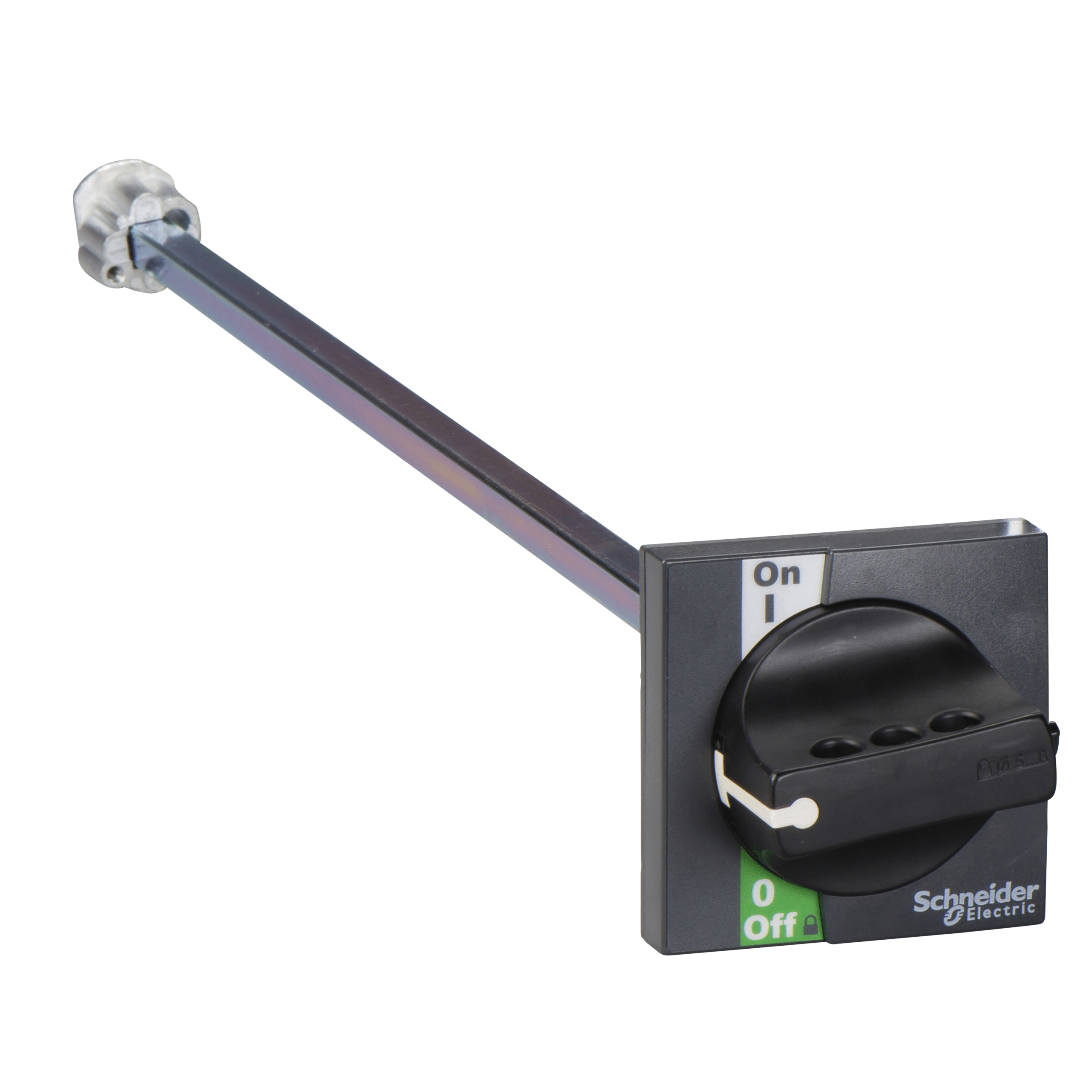 LV428941 - extended rotary handle for front control, Compact INS40 to INS60, IP55, IK08, black handle Schneider Electric
