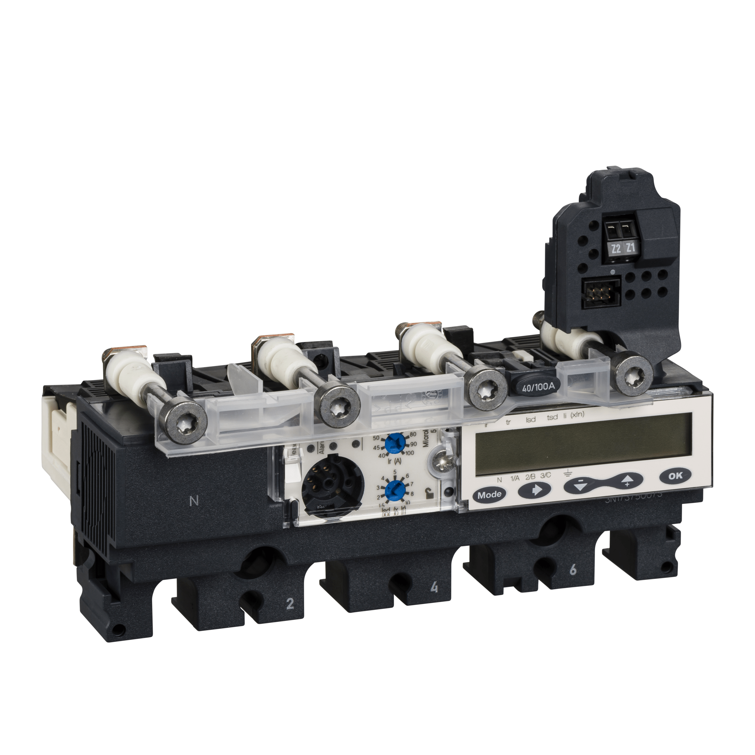 LV429105 - trip unit MicroLogic 5.2 E for ComPact NSX 100/160/250 circuit breakers, electronic, rating 100A, 4 poles 4d Schneider Electric