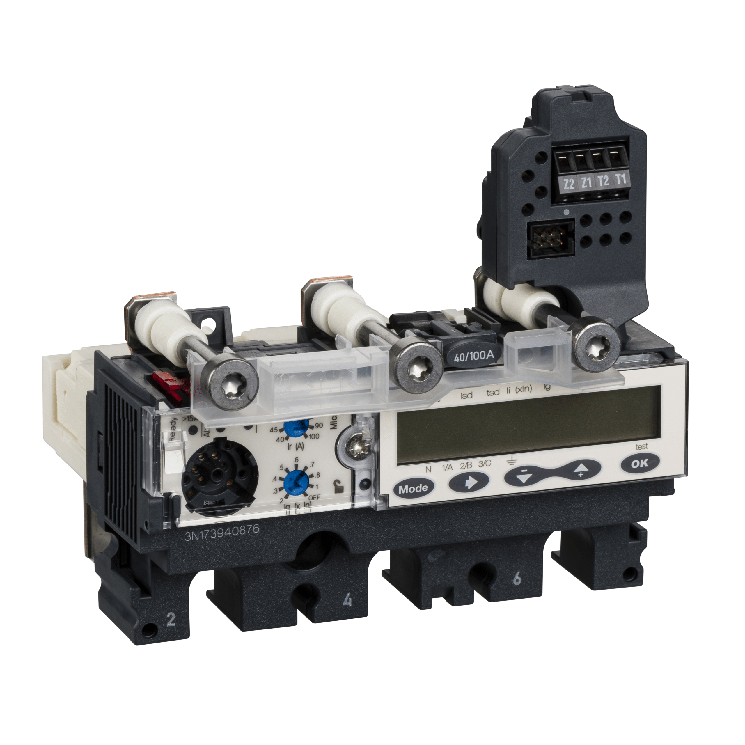 LV430506 - trip unit MicroLogic 6.2 E for ComPact NSX 160/250 circuit breakers, electronic, rating 160A, 3 poles 3d Schneider Electric