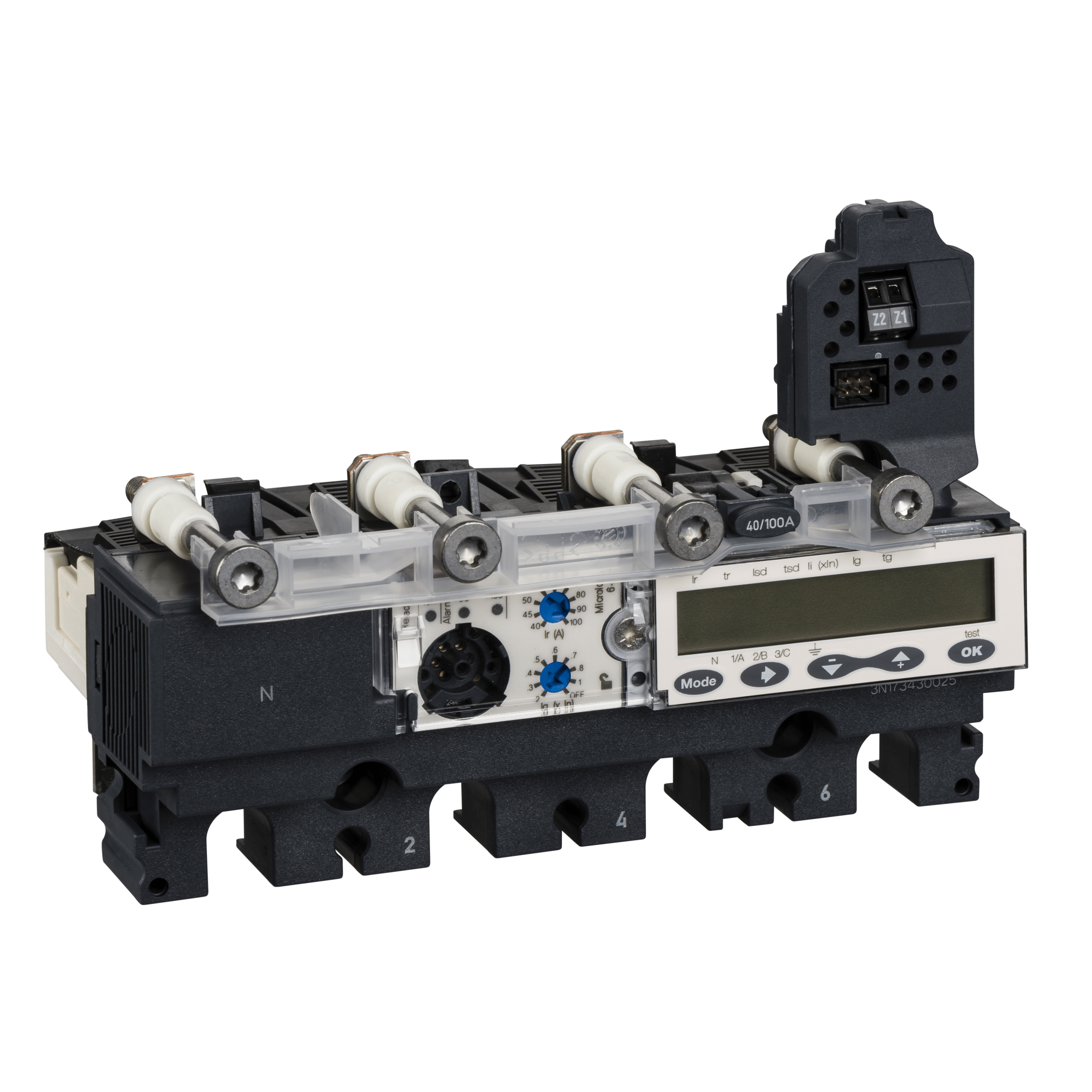 LV429140 - trip unit MicroLogic 6.2 E for ComPact NSX 100/160/250 circuit breakers, electronic, rating 100A, 4 poles 4d Schneider Electric