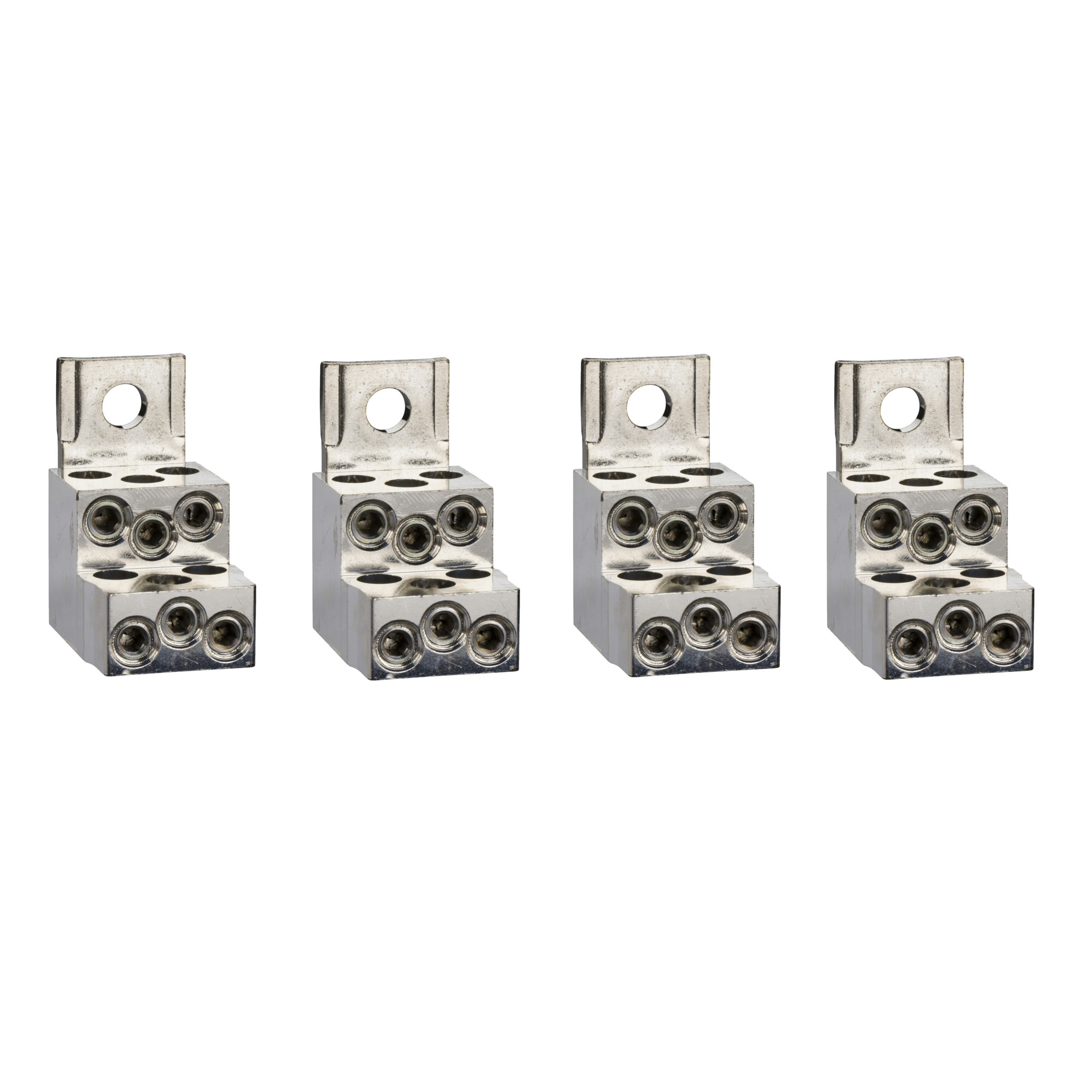 LV429249 - aluminium bare cable connectors, ComPact NSX, for 6 cables 1.5 mm² to 35 mm², 250 A, set of 4 parts Schneider Electric