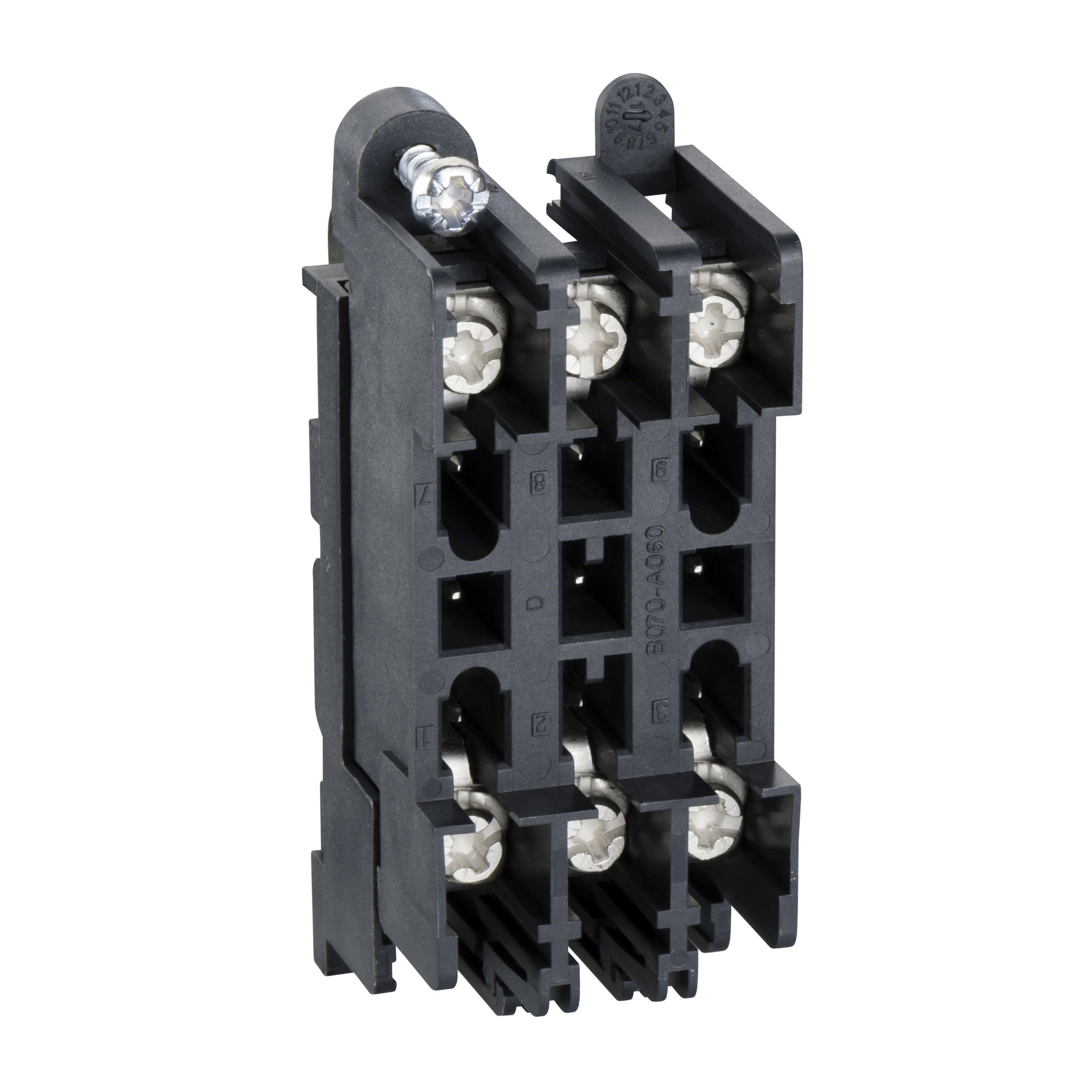 LV429273 - automatic auxiliary connector, fixed part, ComPact NSX 100 to NSX630, for plug-in base, 1 to 9 wires Schneider Electric