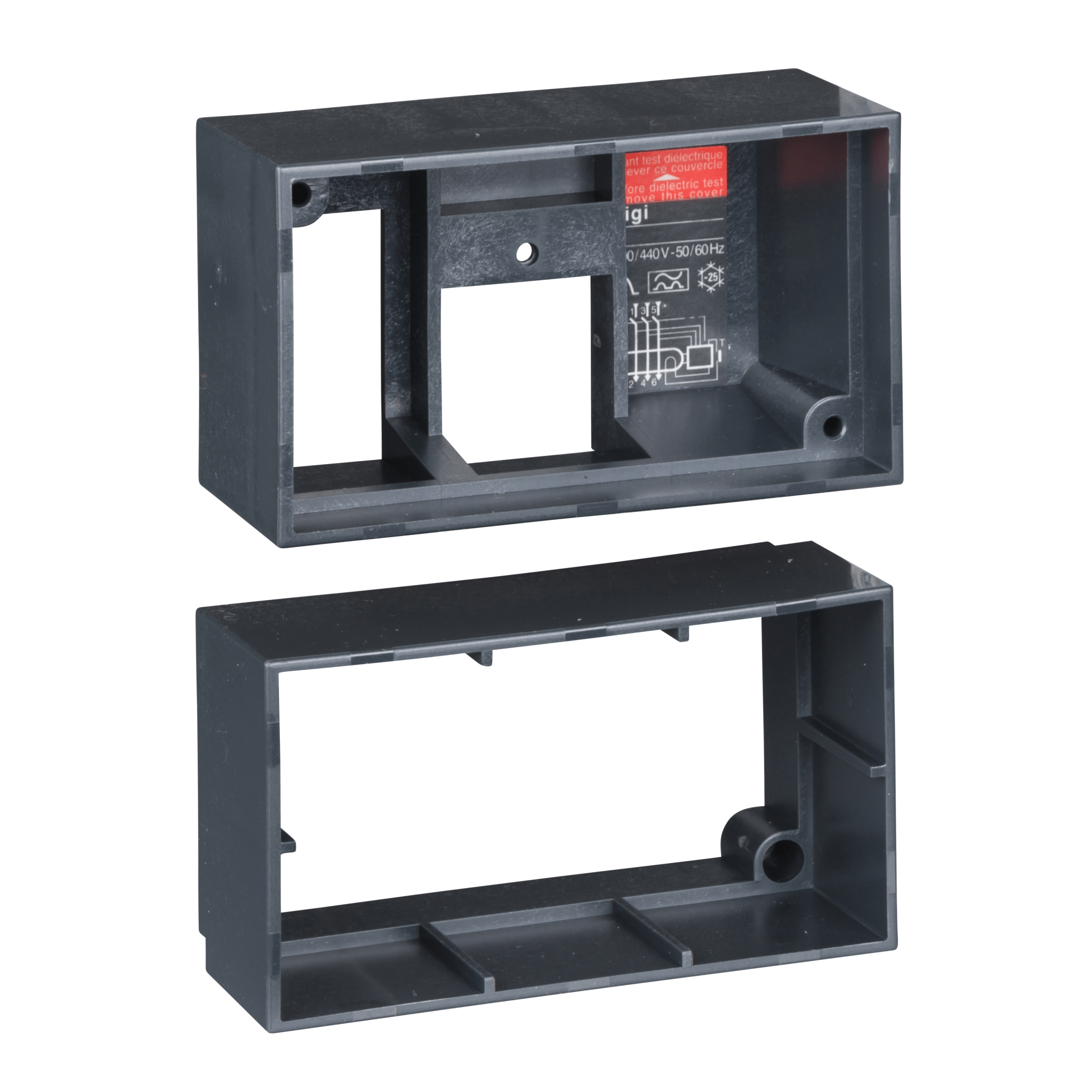 LV429285 - escutcheon with collar for Vigi module, drawout ComPact NSX100 to NSX630, IP40 Schneider Electric