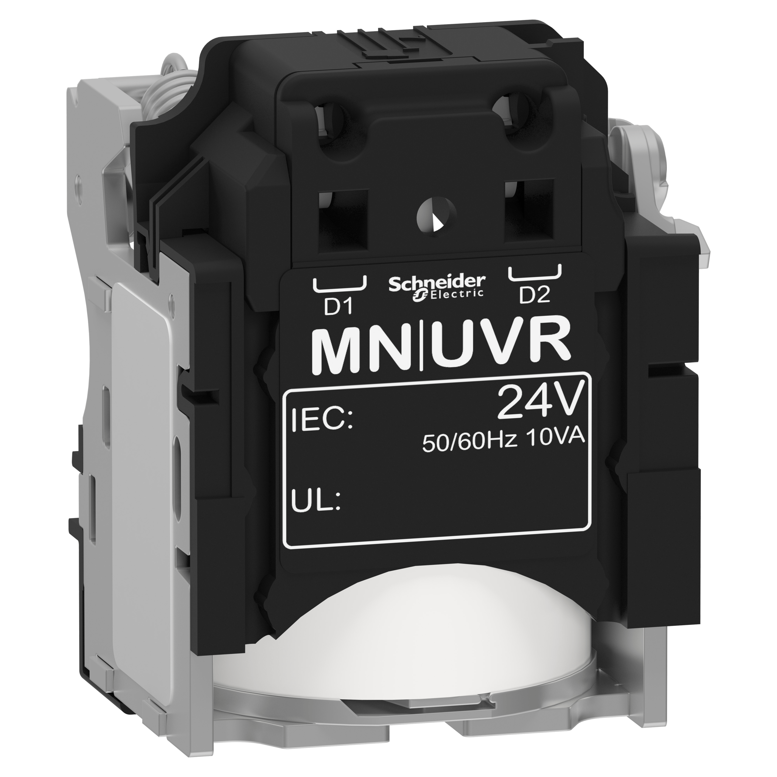 LV429404 - MN undervoltage release, ComPacT NSX, rated voltage 24 VAC 50/60 Hz, screwless spring terminal connections Schneider Electric