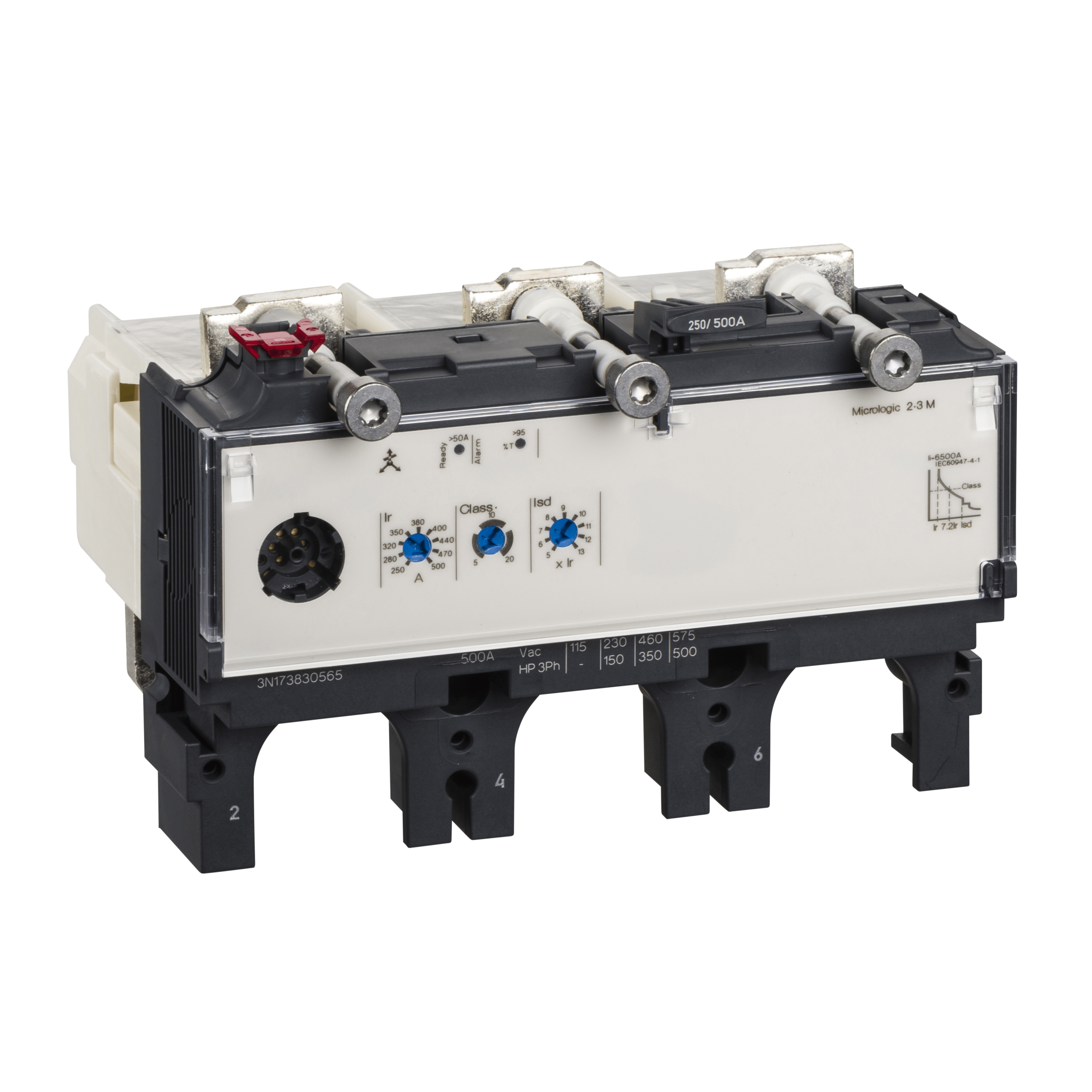 LV432072 – Trip unit MicroLogic 2.3 M for ComPact NSX 400/630 circuit breakers, electronic, rating 320 A, 3 poles 3d | Schneider Electric