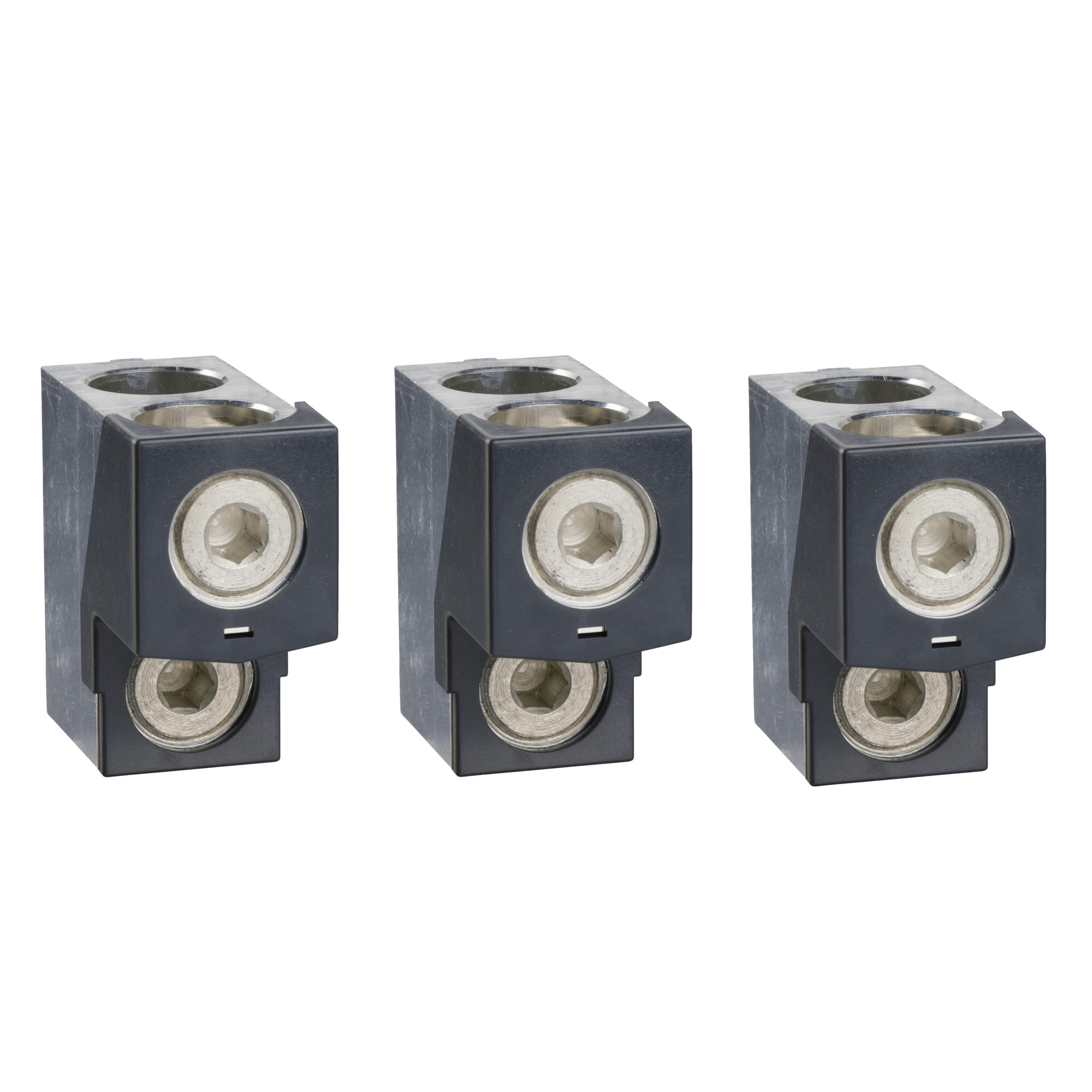 LV432481 – Aluminium bare cable connectors, ComPact NSX, EasyPact CVS, for 2 cables 35 mm² to 240 mm², 630 A, set of 3 parts | Schneider Electric