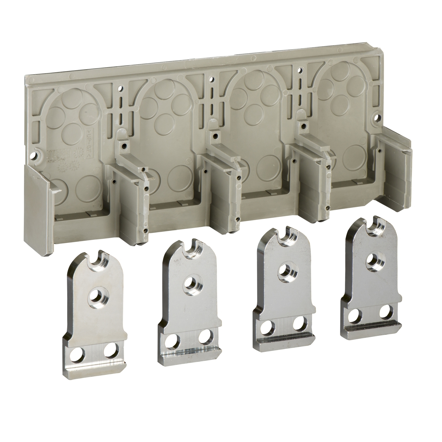Front connections, 630 A to 1000 A, fixed ComPact NS type N/H/NA, top mounting, 4 poles