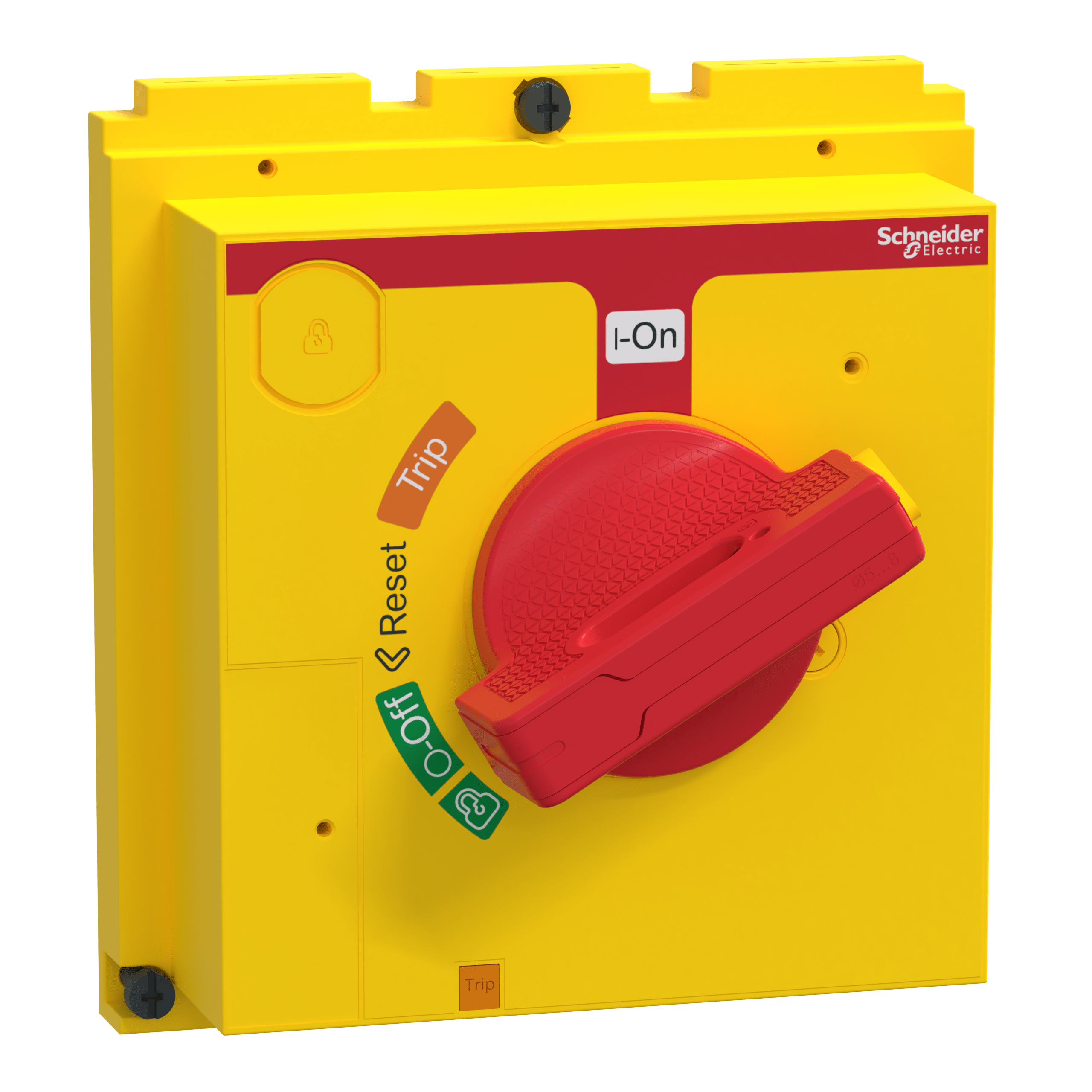 LV432599T - direct rotary handle, ComPacT NSX 400/630, red handle on yellow front, IP40 Schneider Electric